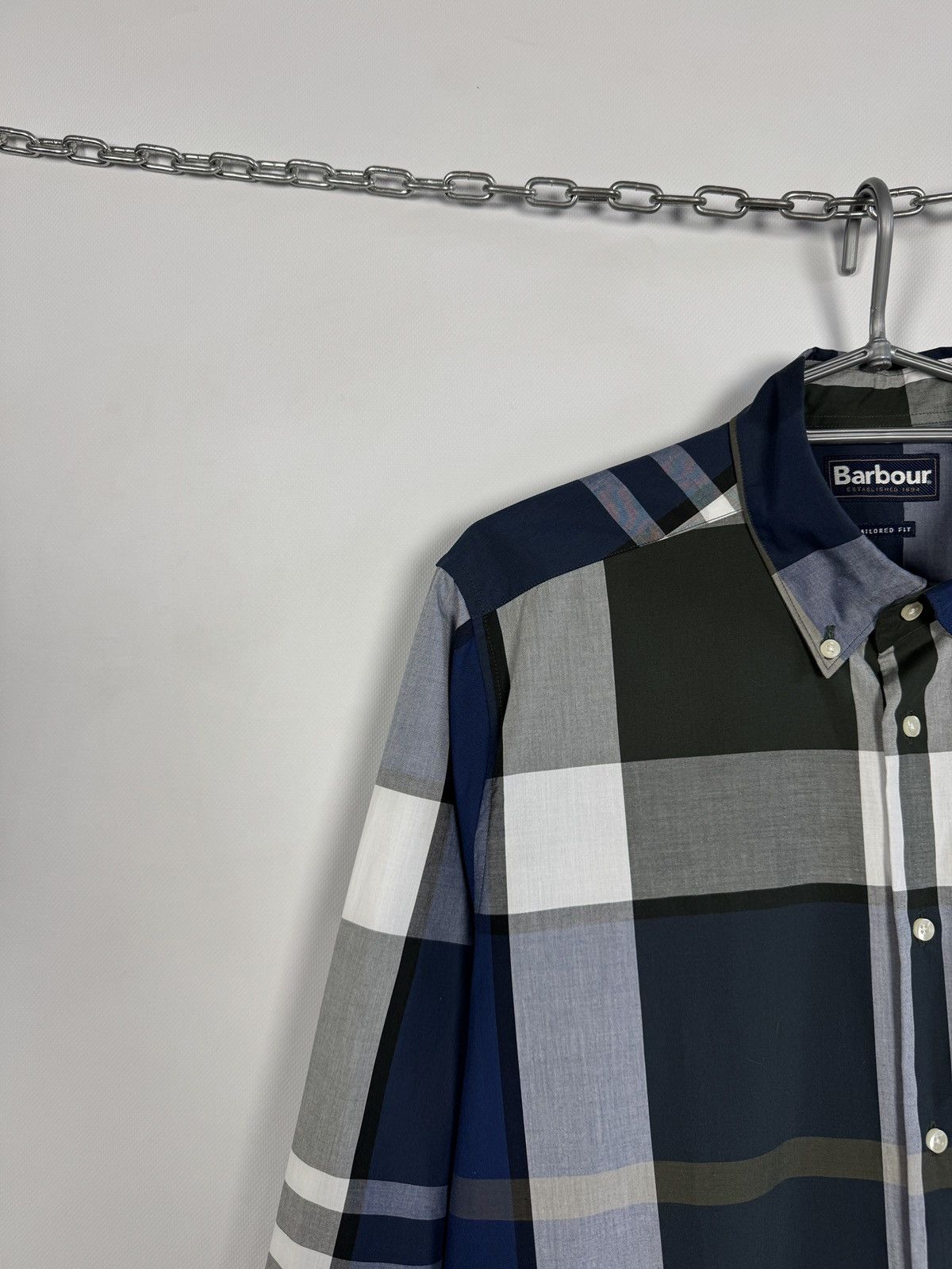 Barbour Barbour Tartan 12 Tailored Long Sleeve Shirt Button Up Sz M Size US M / EU 48-50 / 2 - 3 Thumbnail
