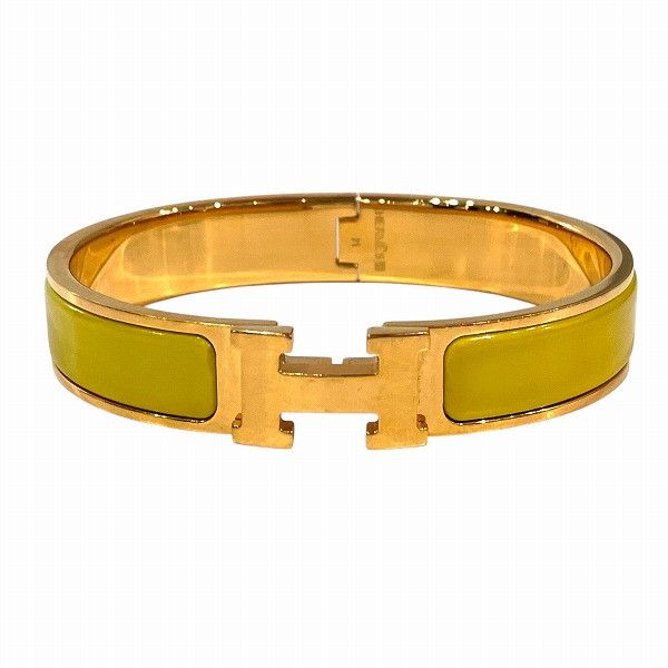 Hermes Hermes Hermes H Click Bangle Metal Bangle Size ONE SIZE - 1 Thumbnail