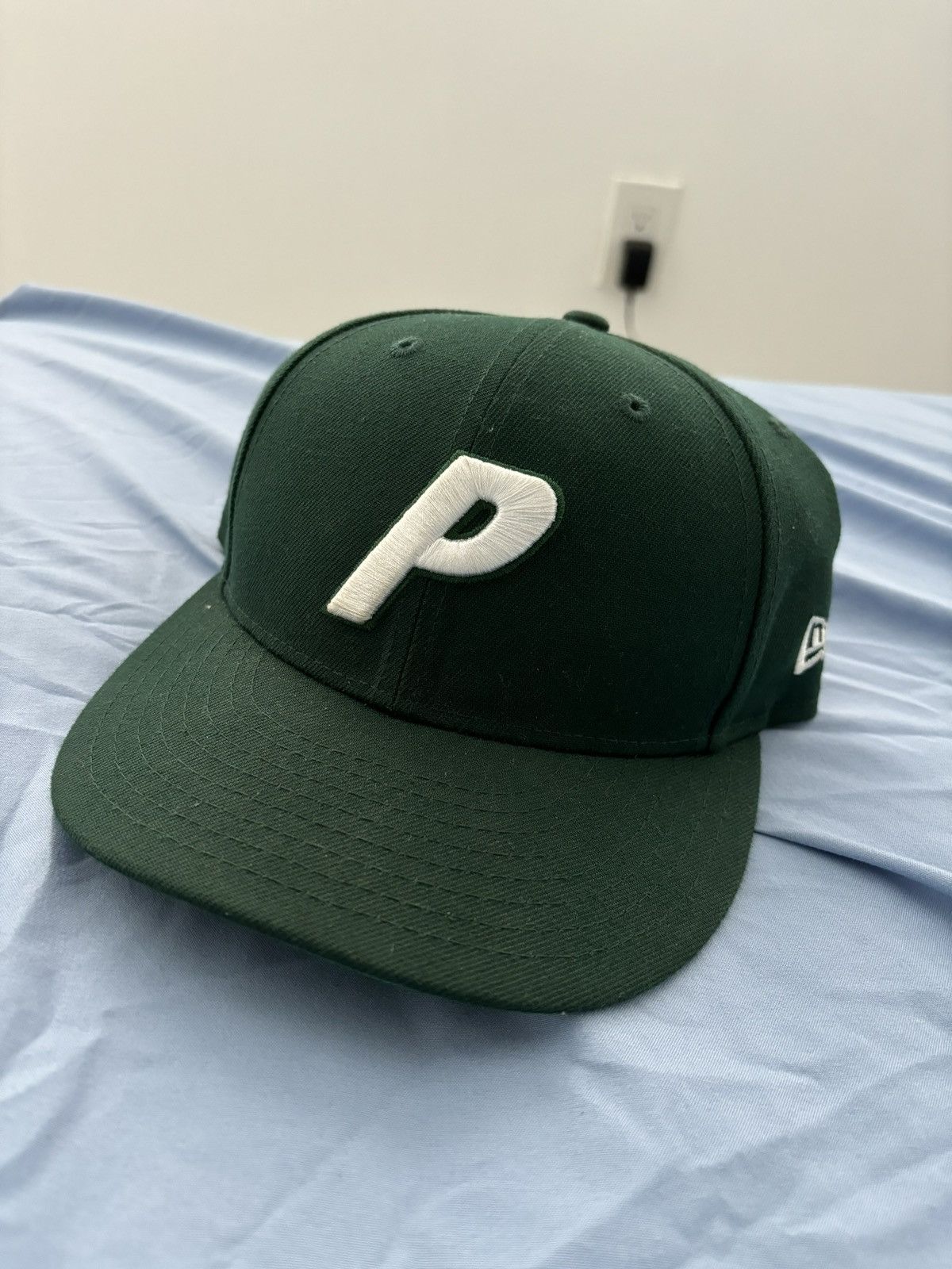 Palace 7 1/4 P Cap 6-Panel Low Profile New Era Fitted Green | Grailed
