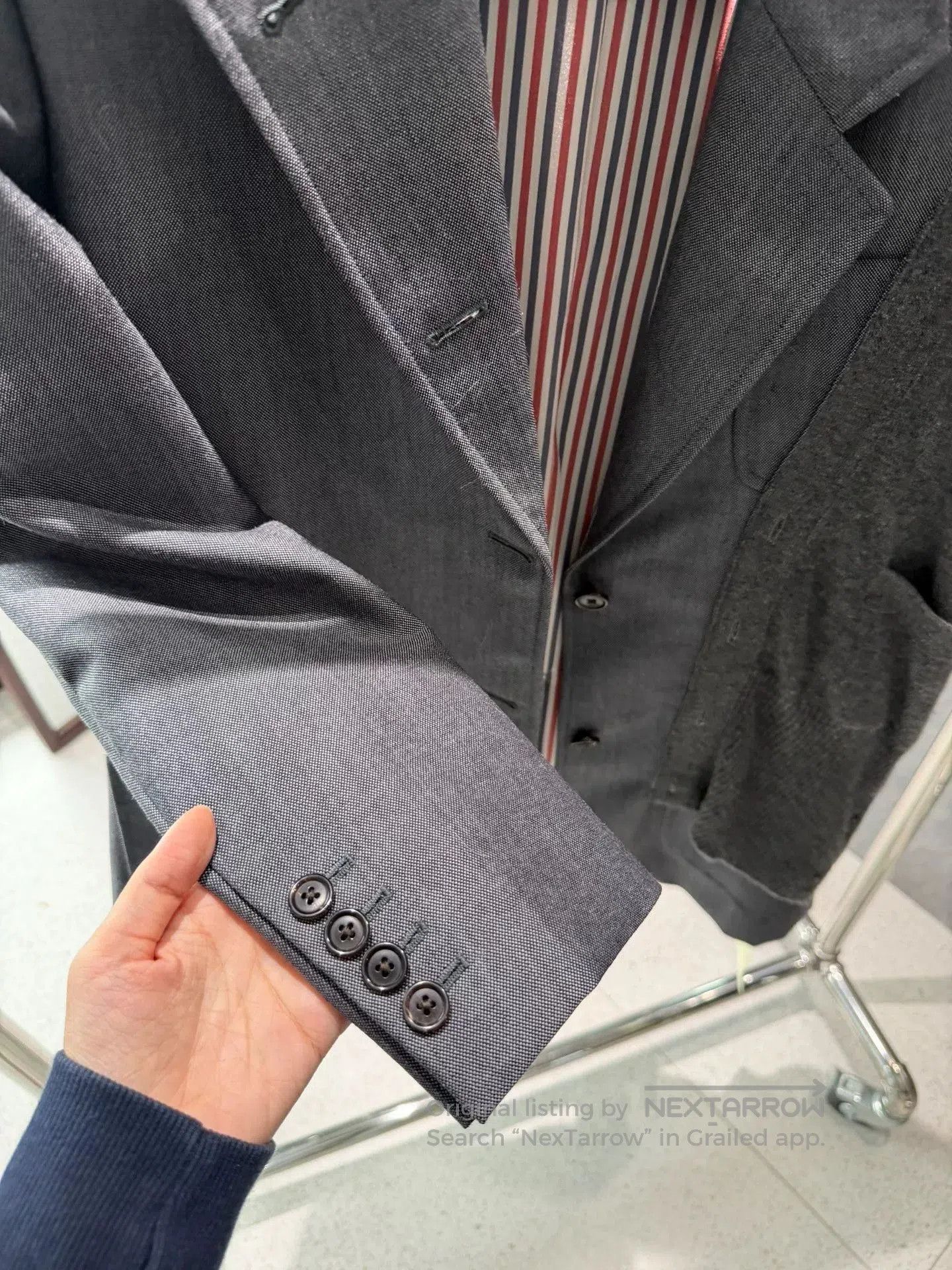 Thom Browne thom browne women's deconstructed suit jacket. Size M / US 6-8 / IT 42-44 - 5 Thumbnail