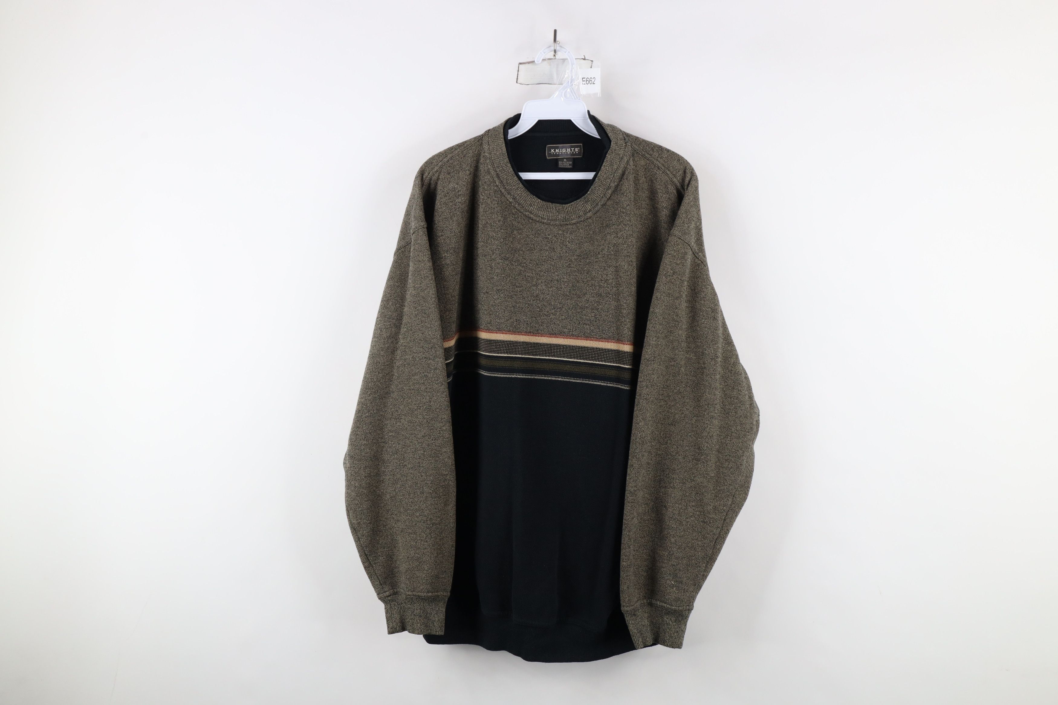 Vintage Vintage 90s Streetwear Knit Striped Crewneck Sweatshirt Size US XL / EU 56 / 4 - 1 Thumbnail
