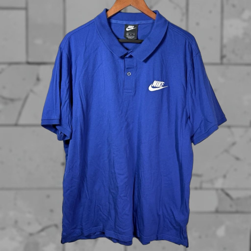 Nike Nike Polo Shirt Athletic 2XL Mens Blue 100% Cotton Shirt Size US XXL / EU 58 / 5 - 1 Thumbnail