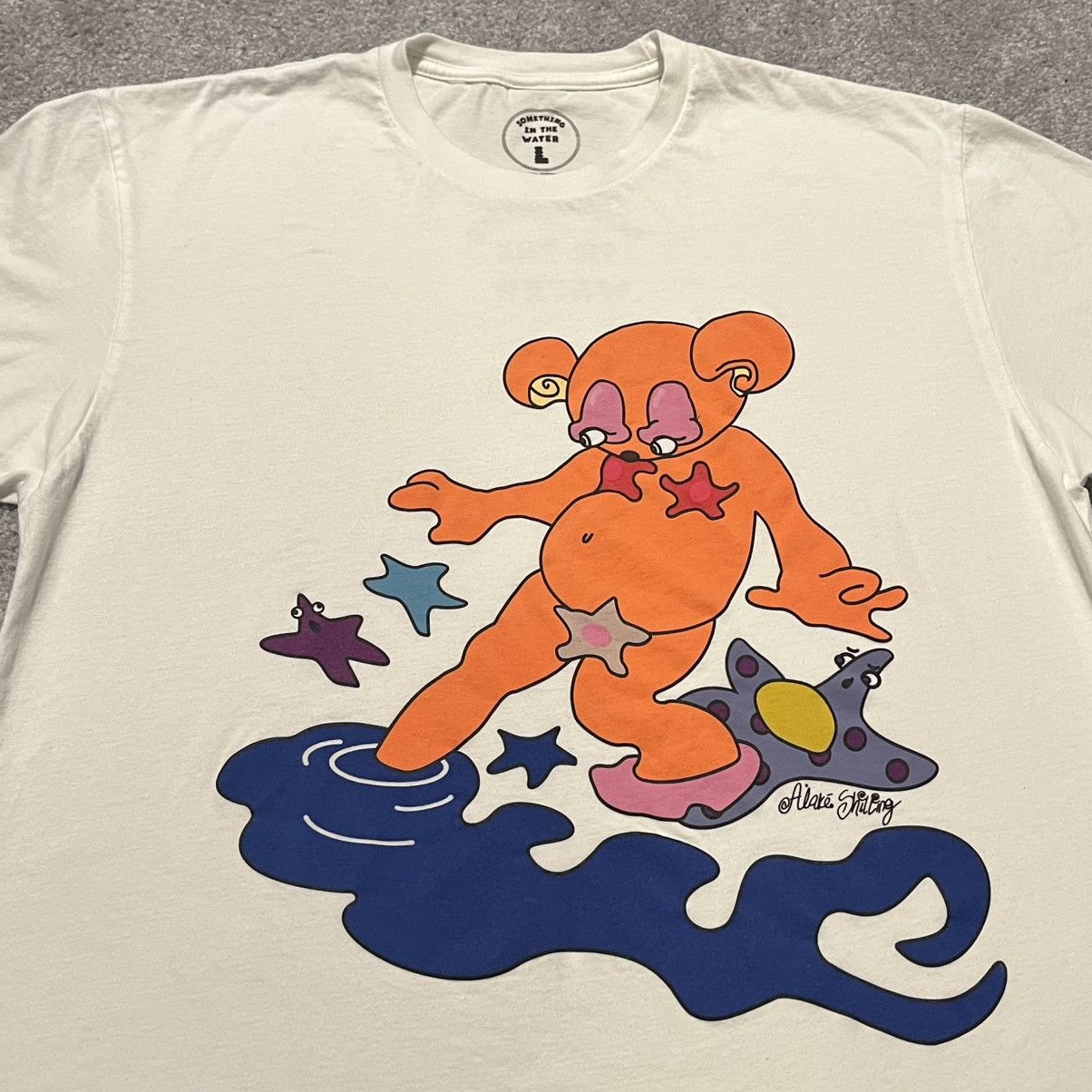 Pharrell Something in the Water SITW Alake Shilling Bear Logo T Shirt Size US L / EU 52-54 / 3 - 2 Thumbnail