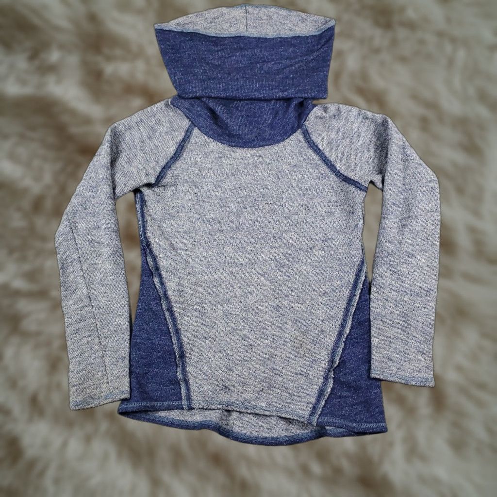 Vintage Kuhl Pullover Hoodie Womens XS Blue Long Sleeve Turtleneck Activewear Size XS / US 0-2 / IT 36-38 - 1 Thumbnail