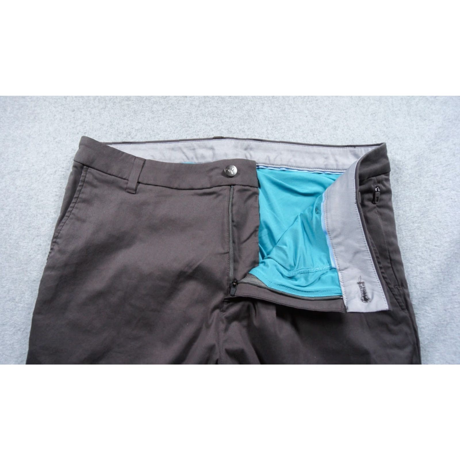 Vintage Birddogs Pants Mens 36x29 Gray Chino Flat Front Stretch 5-Pocket Regular Belt Loops Business Casual Workwear Adult Size US 36 / EU 52 - 4 Thumbnail