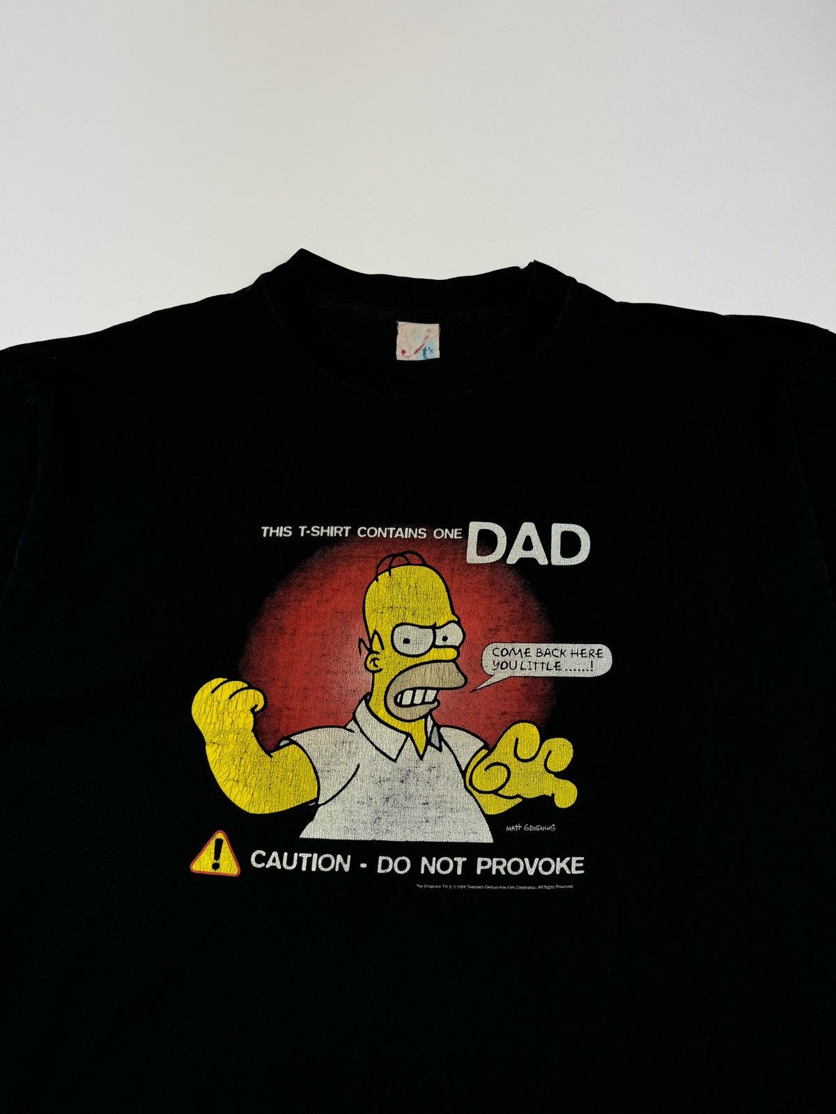 The Simpsons × Vintage 1998 Vintage Evil Homer Simpson Faded Black T-Shirt Size US L / EU 52-54 / 3 - 2 Thumbnail
