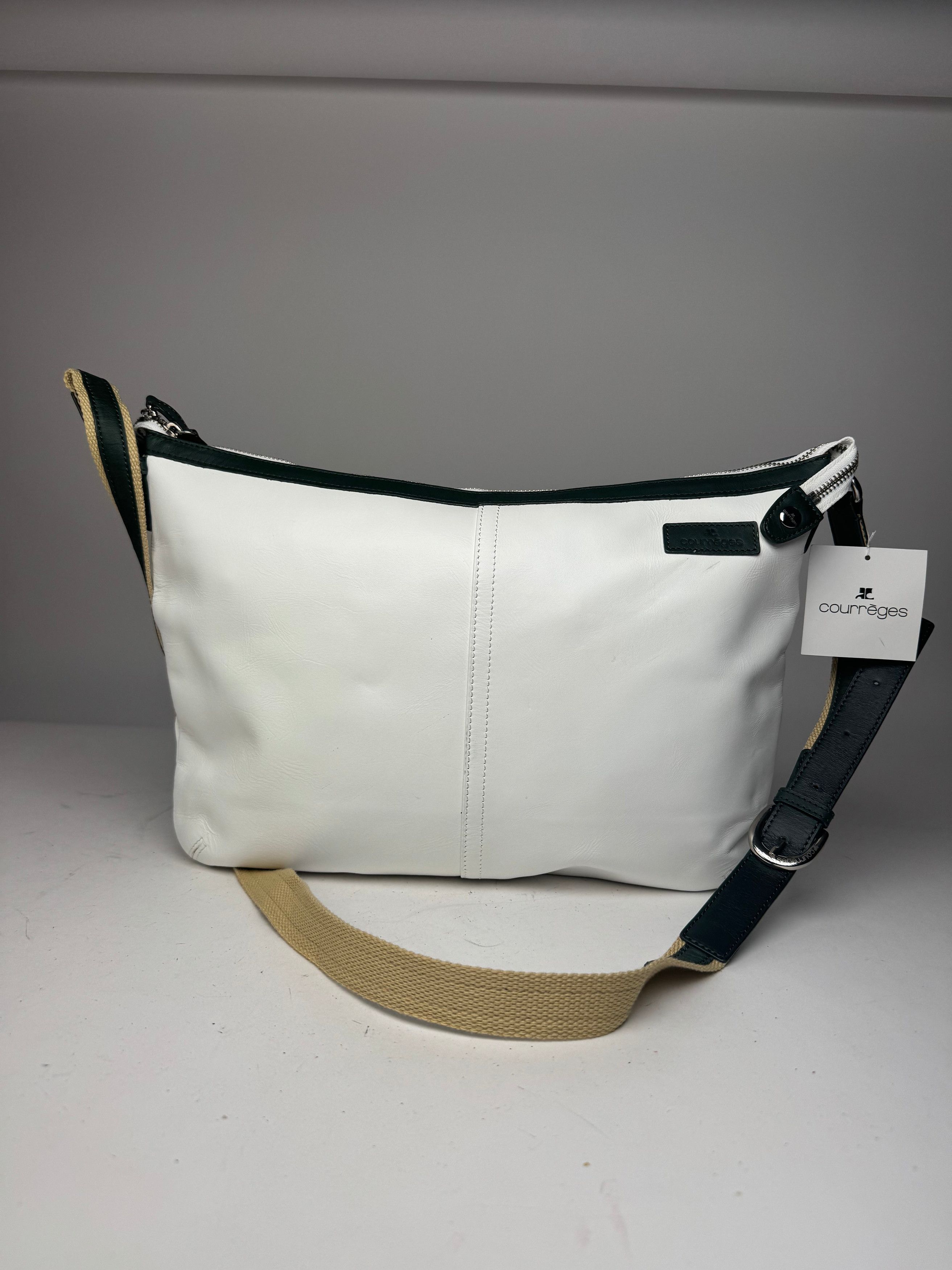 Courreges Vintage Leather Bag White Size ONE SIZE - 1 Thumbnail