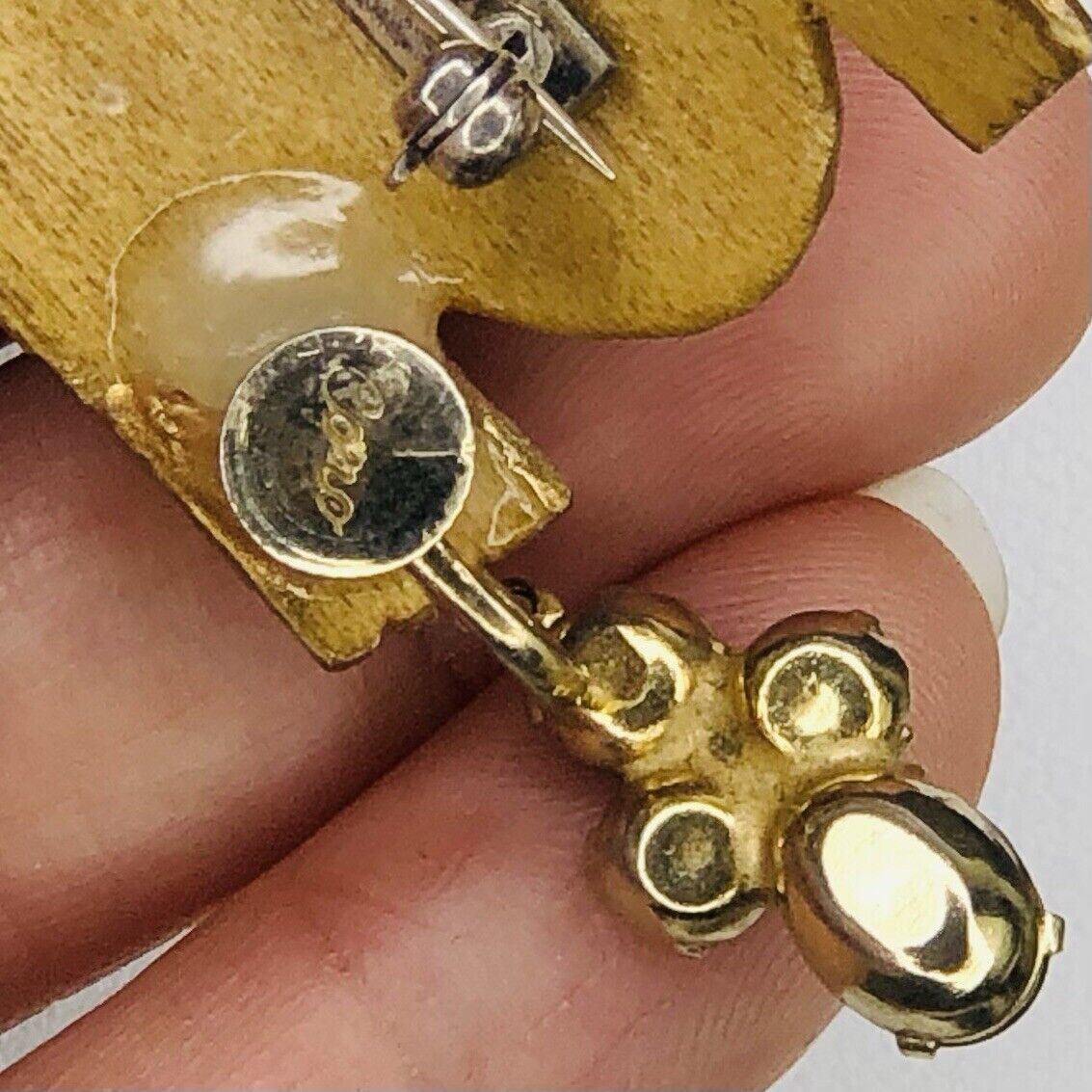 Other Vtg Amethyst CORO Pendant Carved Woman Face Brooch Enamel Size ONE SIZE - 6 Thumbnail
