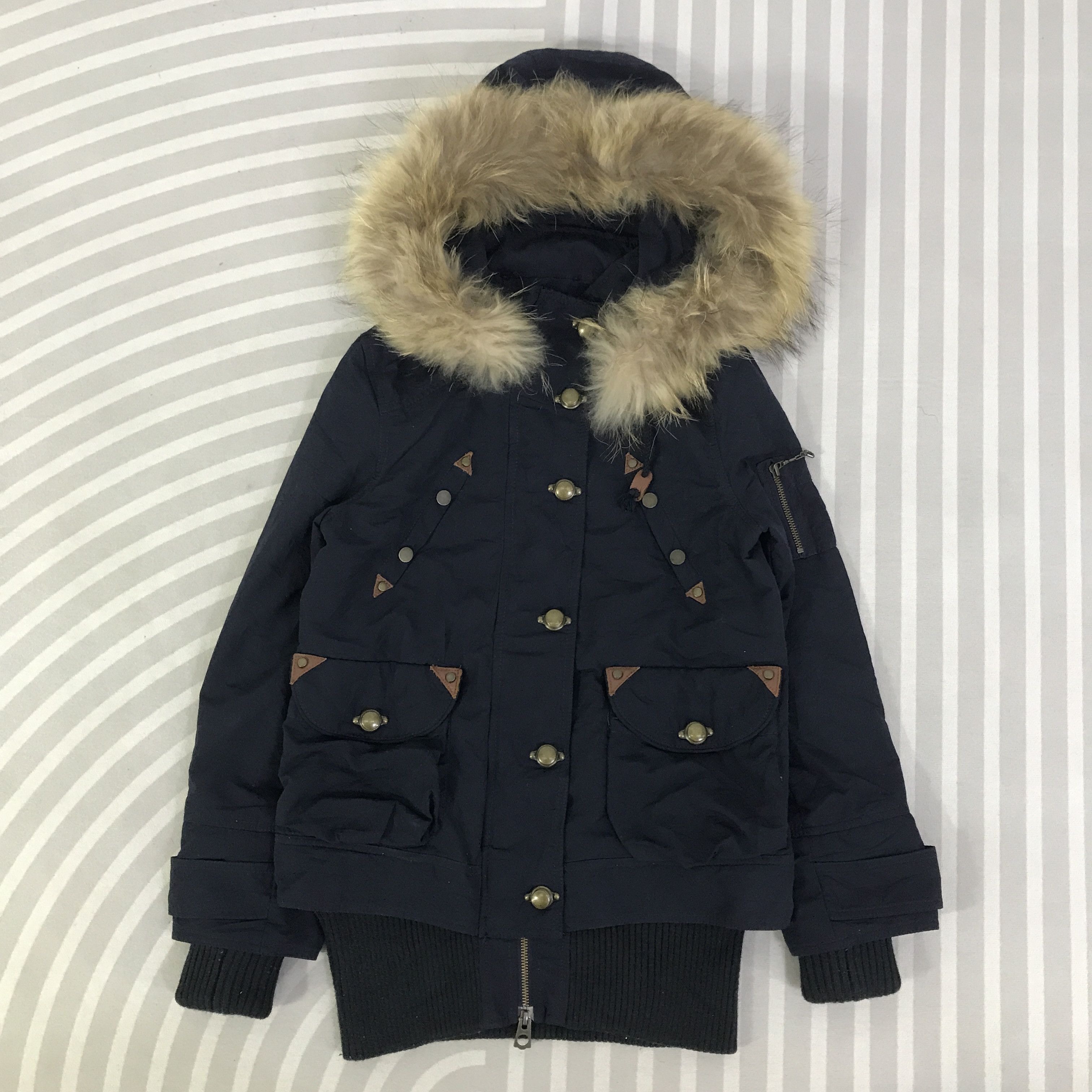 Japanese Brand Vintage Spiral Girl Fur Hoodie Jacket K122B14 Size M / US 6-8 / IT 42-44 - 1 Thumbnail