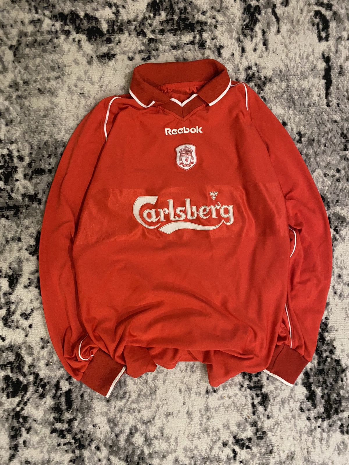 Vintage Vintage Long sleeve Jersey Liverpool Owen #10 Retro Rare Size US M / EU 48-50 / 2 - 1 Thumbnail