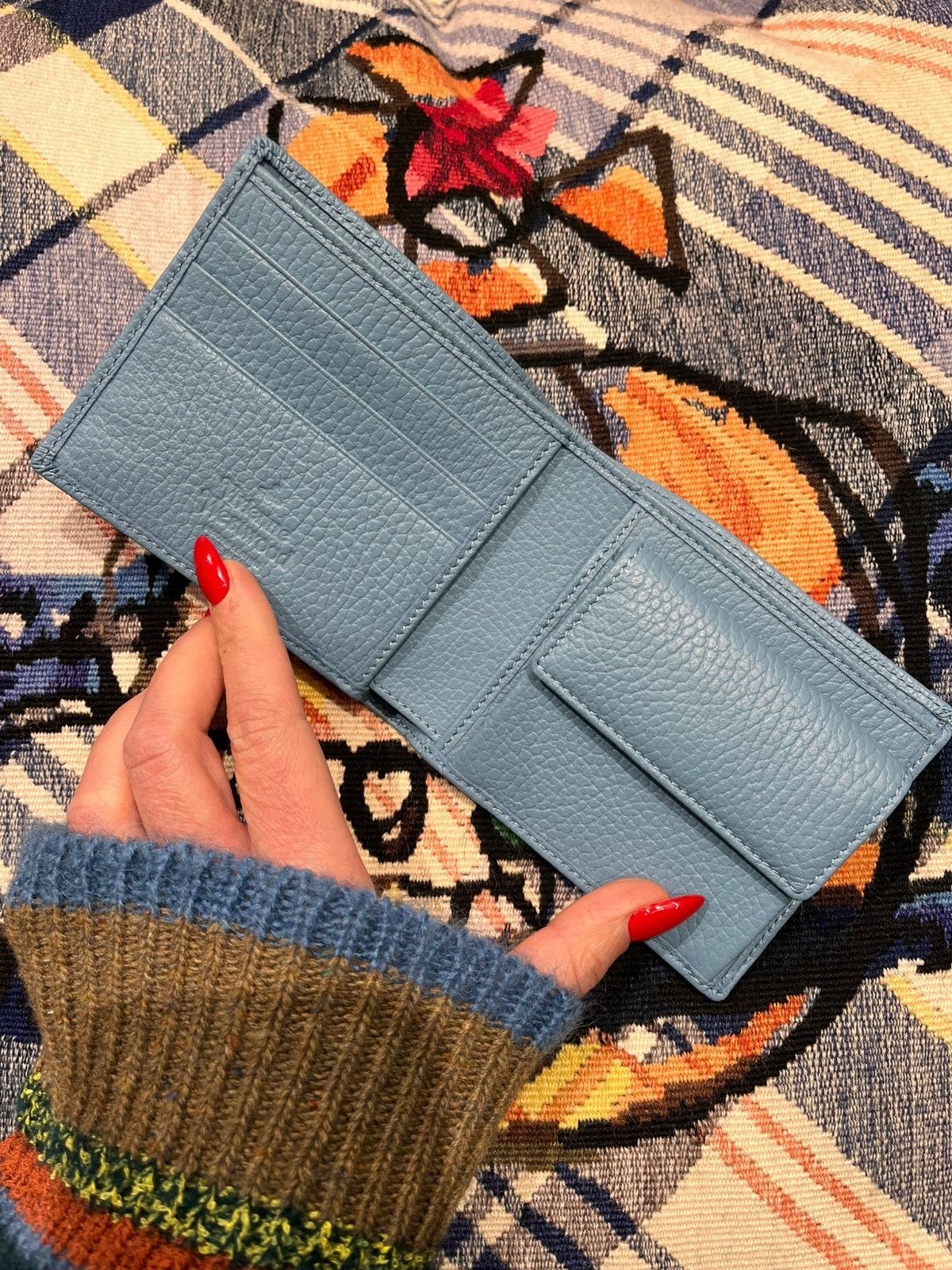 Vivienne Westwood o1f1d3z0525 Size: OS / Coin Pocket Man Wallet in Light Blue Size ONE SIZE - 2 Thumbnail