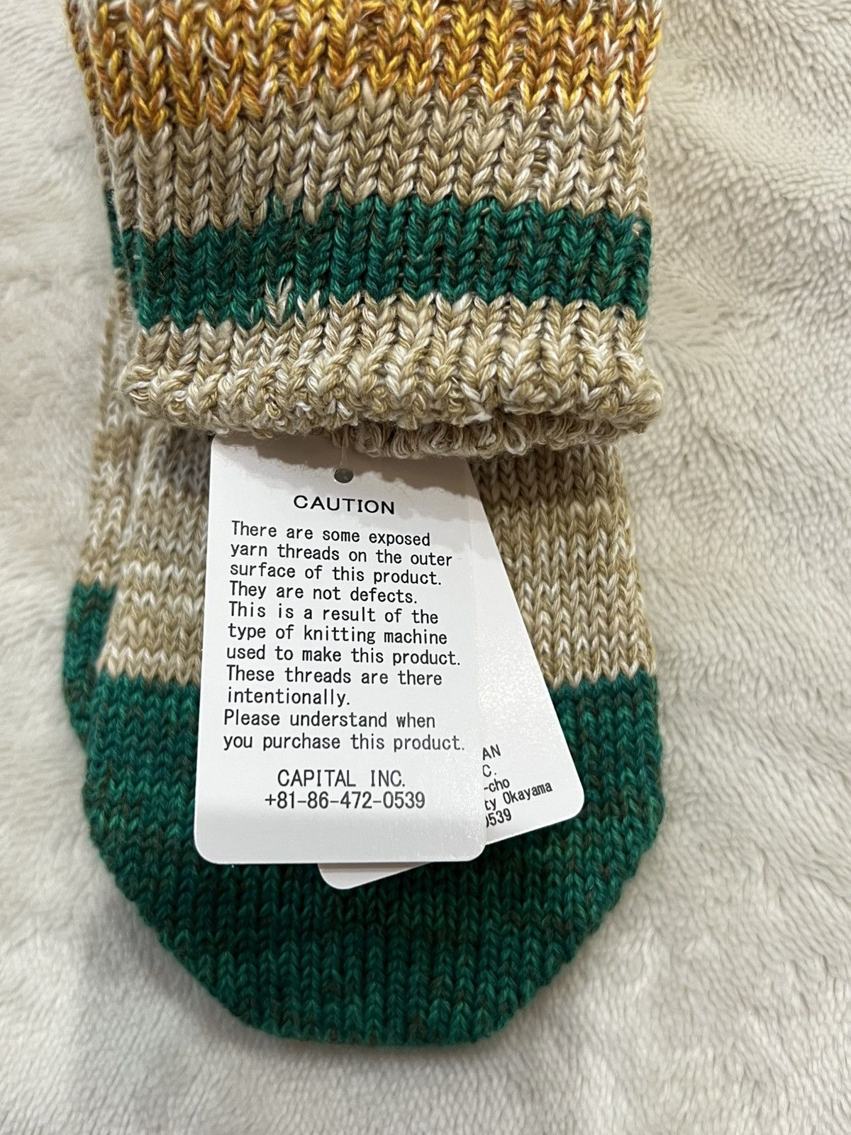 Kapital Kapital 60 Yarns Grandrelle Ivy Rainbowy Happy Heel Socks Size ONE SIZE - 8 Thumbnail