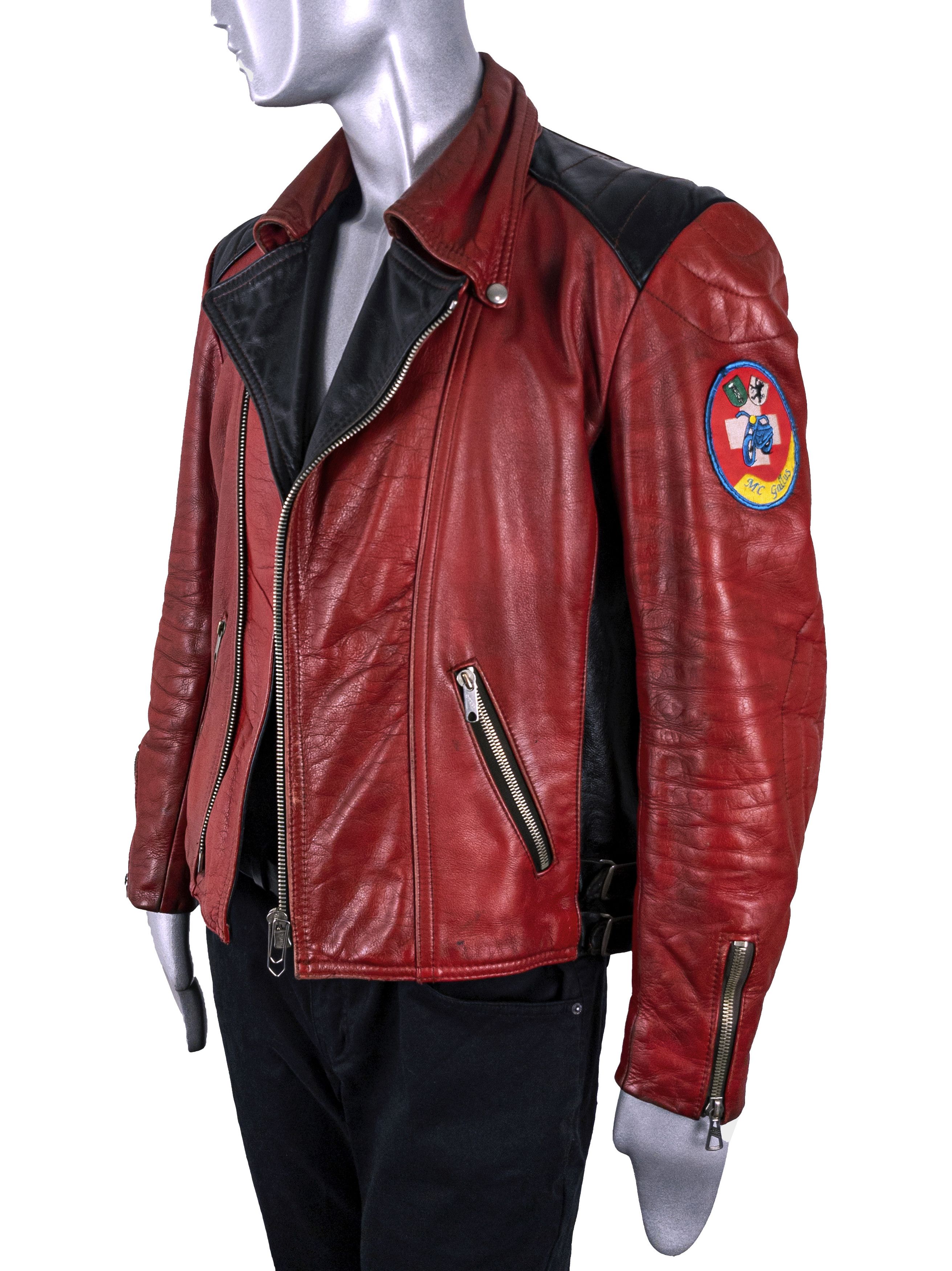Vintage Vintage 70s Red Leather Motorcycle Biker Jacket Harro Size US L / EU 52-54 / 3 - 6 Thumbnail