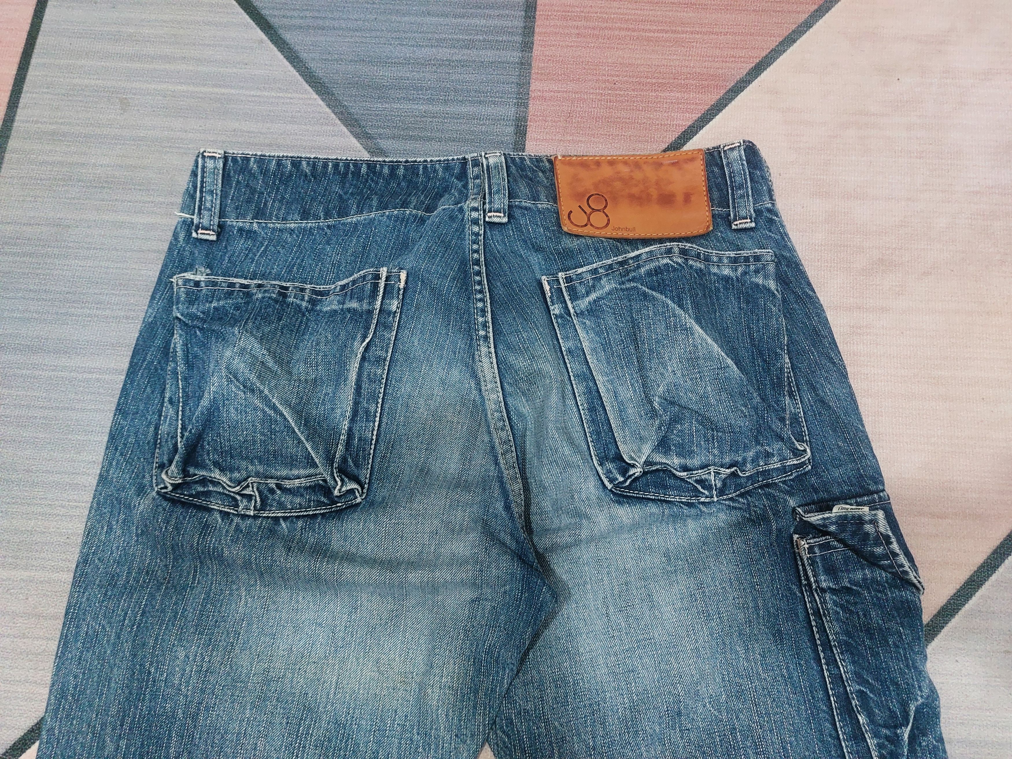 Johnbull Vintage 90's Johnbull Kojima Japan Cargo Multi Pocket Denim Size US 31 - 15 Thumbnail