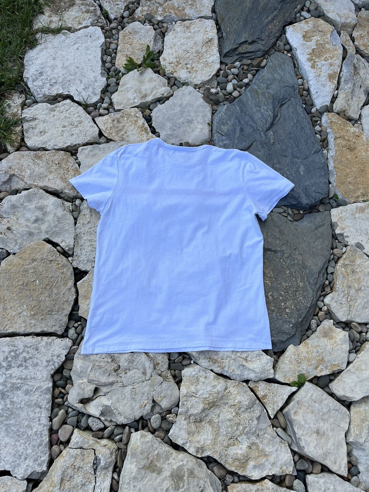 A.P.C. × Designer A.P.C. Rue Madame Paris one red stripe logo tee t-shirt Size US XL / EU 56 / 4 - 15 Thumbnail