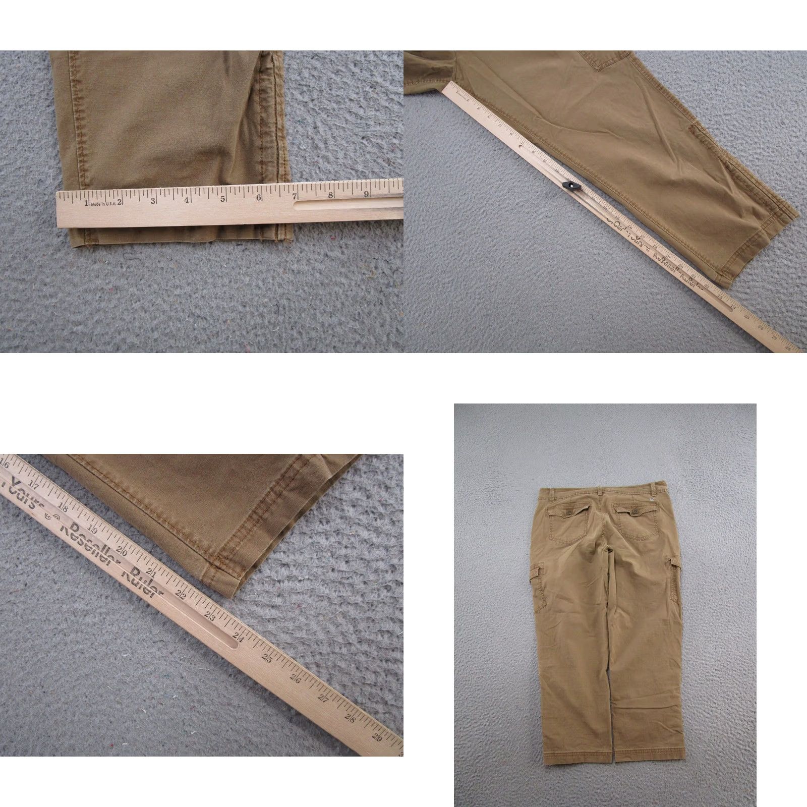 Eddie Bauer Eddie Bauer Cargo Pants Womens 8 Brown Regular Straight Pockets Cargo Military Outdoors Hiking Stretch Denim? Size 30" / US 8 / IT 44 - 8 Thumbnail