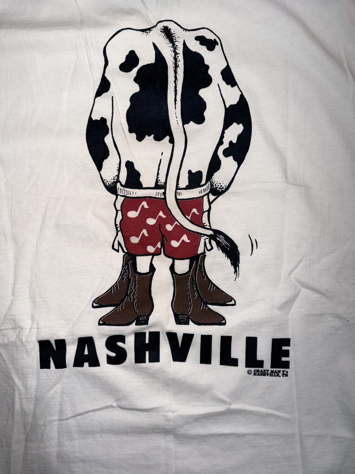 Hanes Vintage 1992 Nashville Tennessee “Moo Y’all” Cow Tee RARE Size US L / EU 52-54 / 3 - 4 Thumbnail