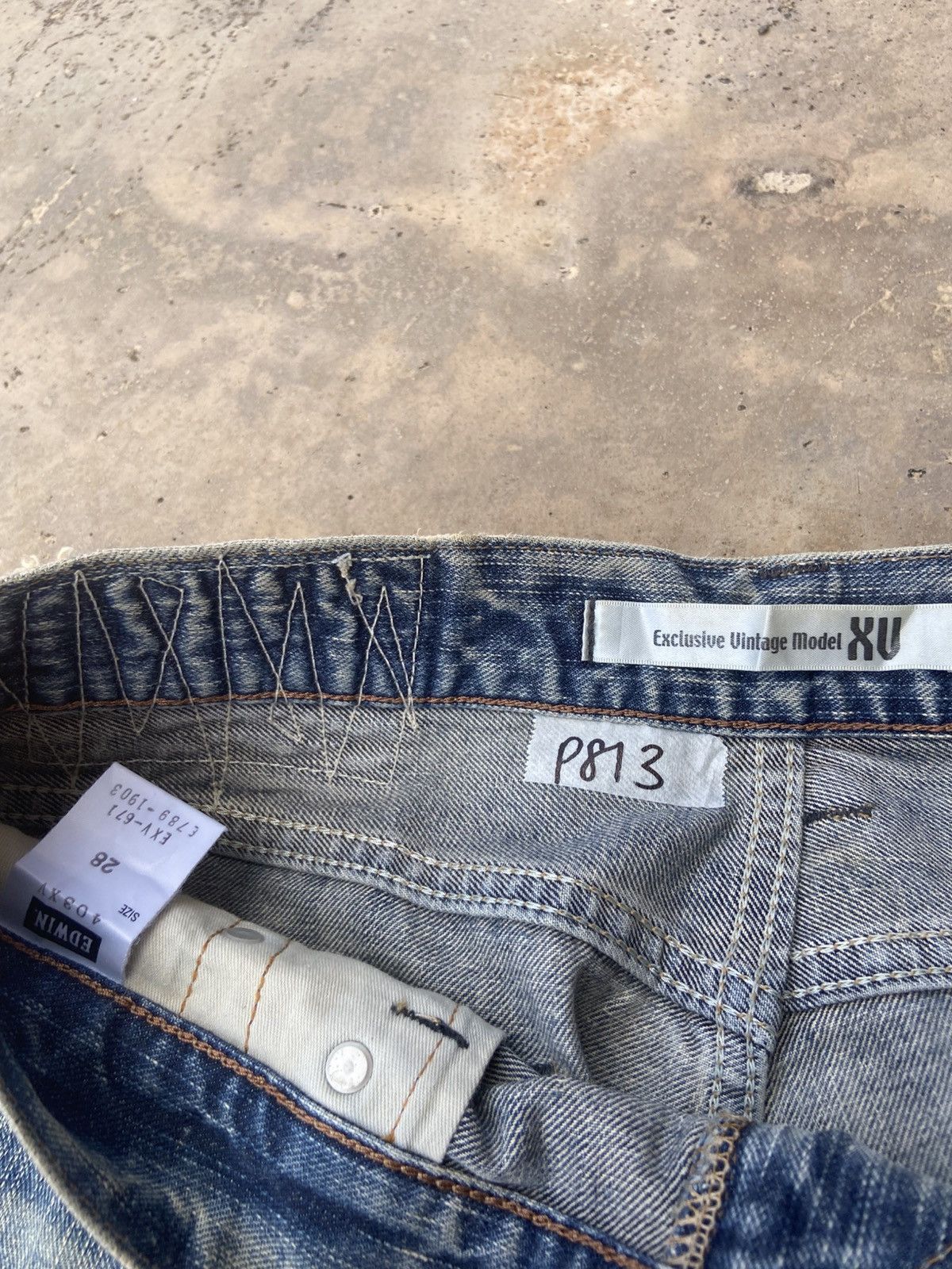 Edwin Edwin XV Repaired Distressed Denim Jeans Size US 31 - 6 Thumbnail