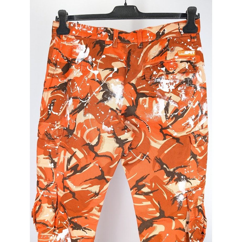 Martine Rose o1rshd1 Printed Cotton Twill Cargo Trousers in Orange Size US 32 / EU 48 - 14 Thumbnail