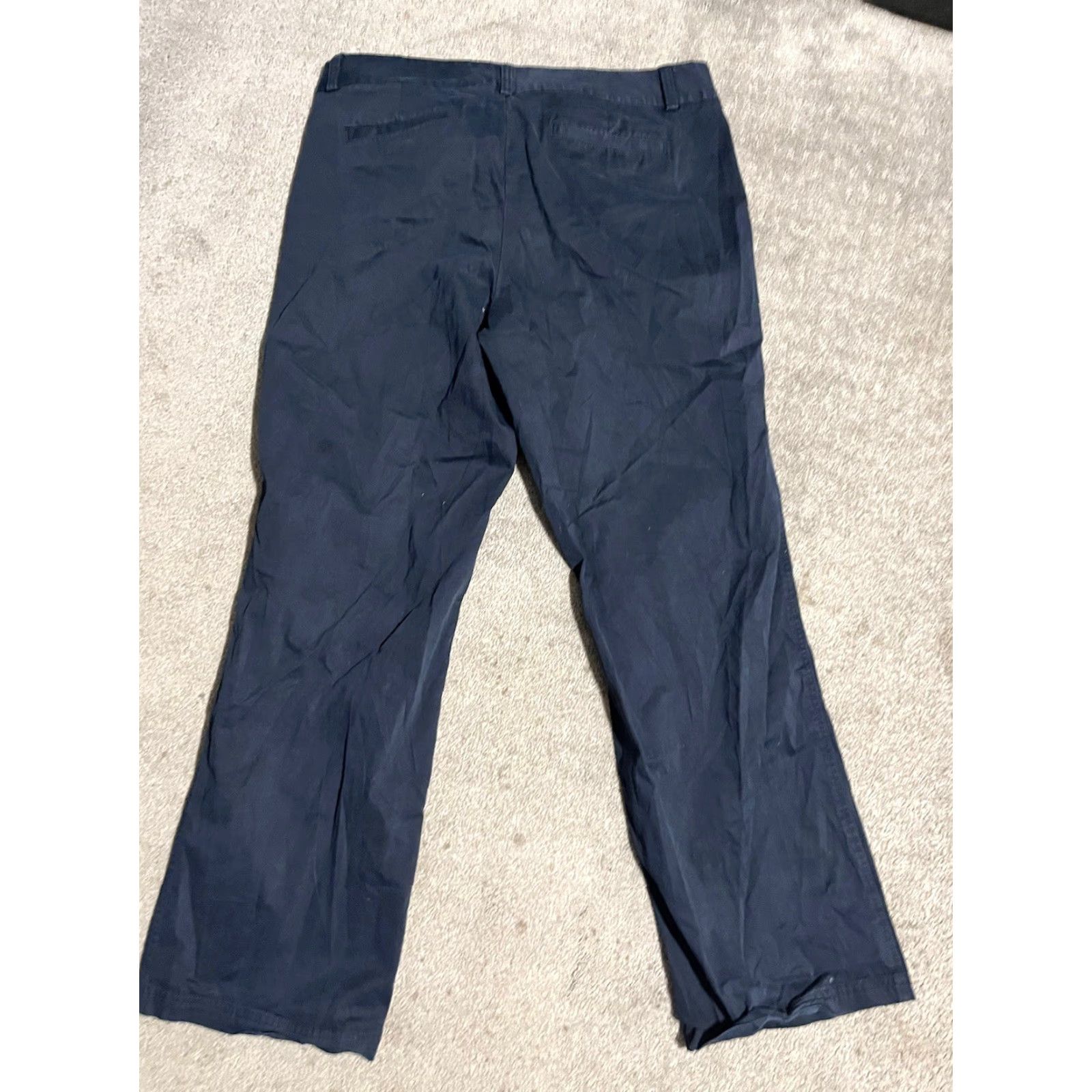 Dockers Womens Dockers Pants Flat Front Blue 16 Khakis/Chinos Cotton/Spandex 31 Inseam Regular Size 16 Womens Size 38" / US 16 / IT 52 - 3 Thumbnail