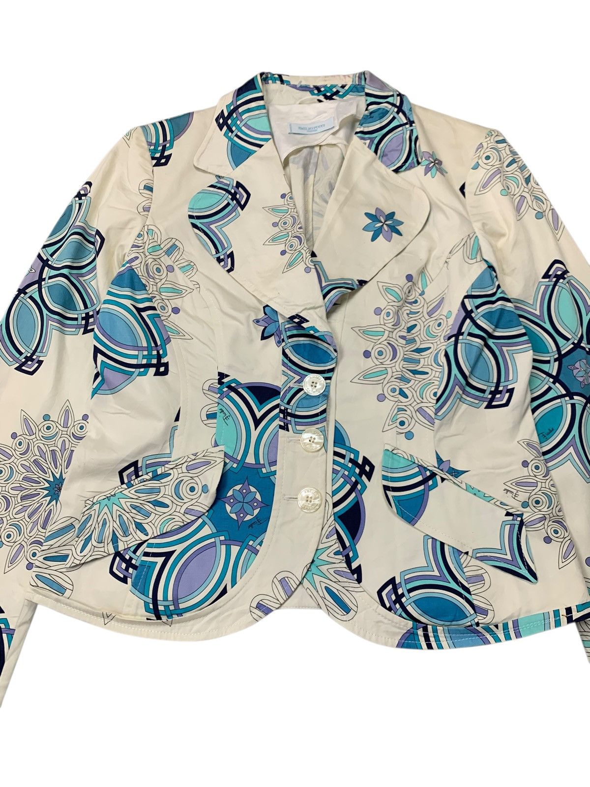 Emilio Pucci Emilio pucci printed blazer multi colour Size L / US 10 / IT 46 - 3 Thumbnail