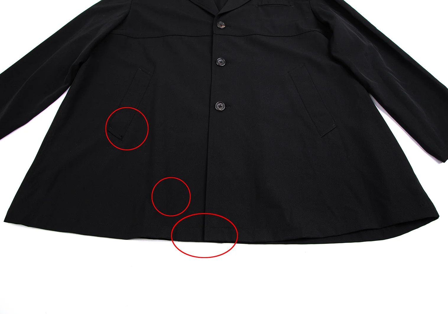 Yohji Yamamoto Yohji Yamamoto Wool Gabardine Long Jacket Size US M / EU 48-50 / 2 - 9 Thumbnail