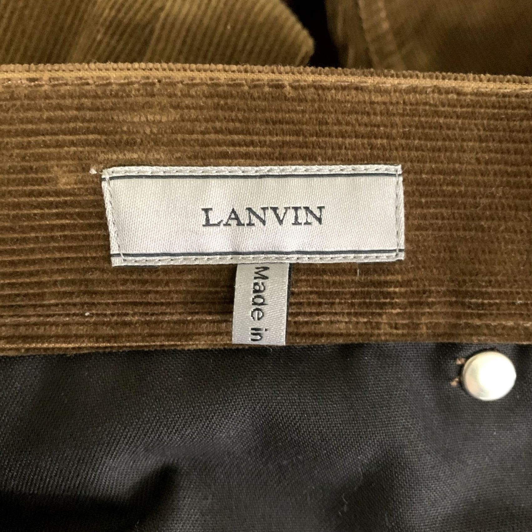 Lanvin LANVIN Brown Corduroy Cotton Casual Pants Size 32 Button Fly Men Size US 32 / EU 48 - 3 Thumbnail