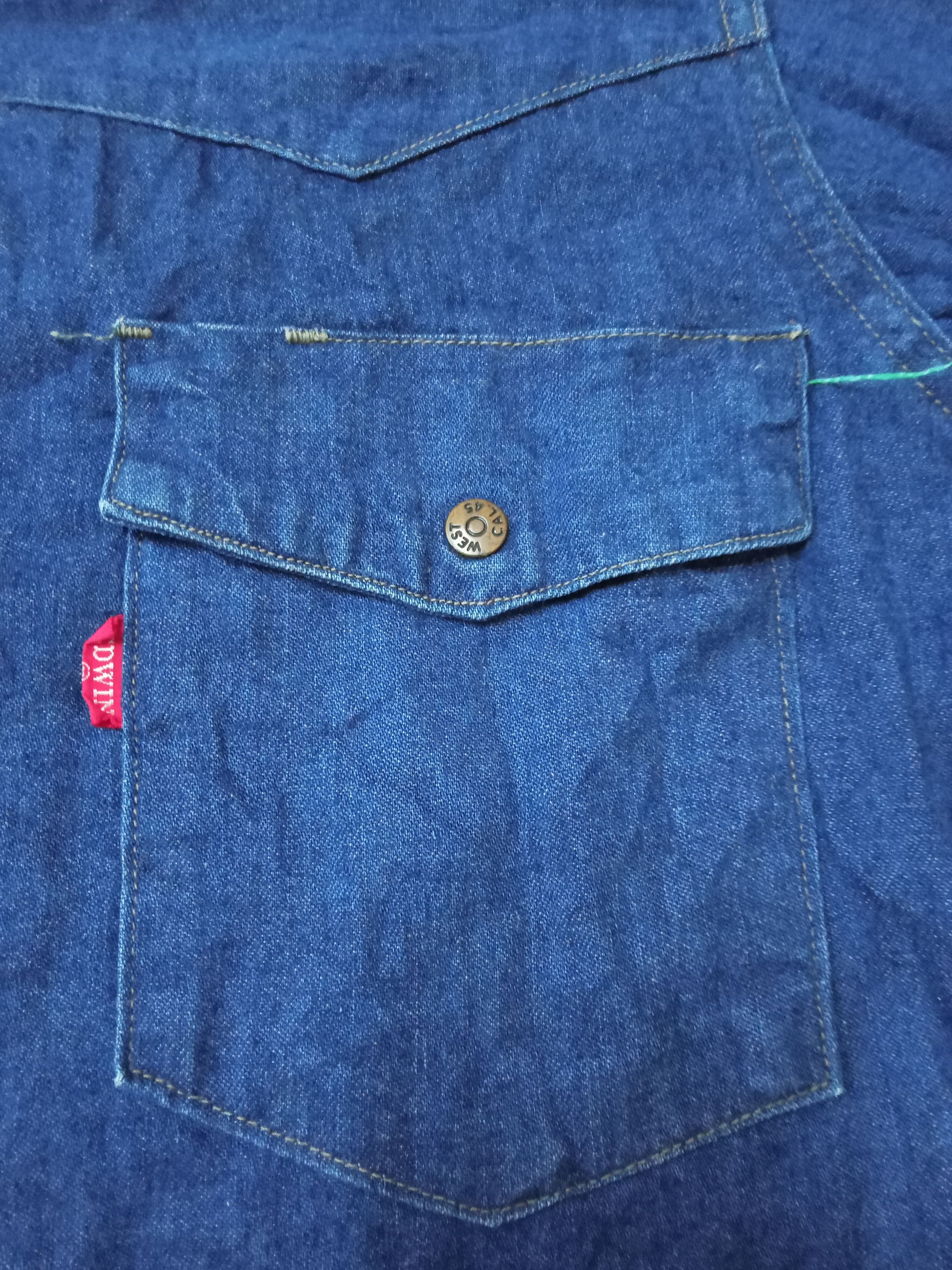Edwin Edwin Vintage Selvedge Denim Western Snap Buttons Shirt Size M / US 6-8 / IT 42-44 - 5 Thumbnail