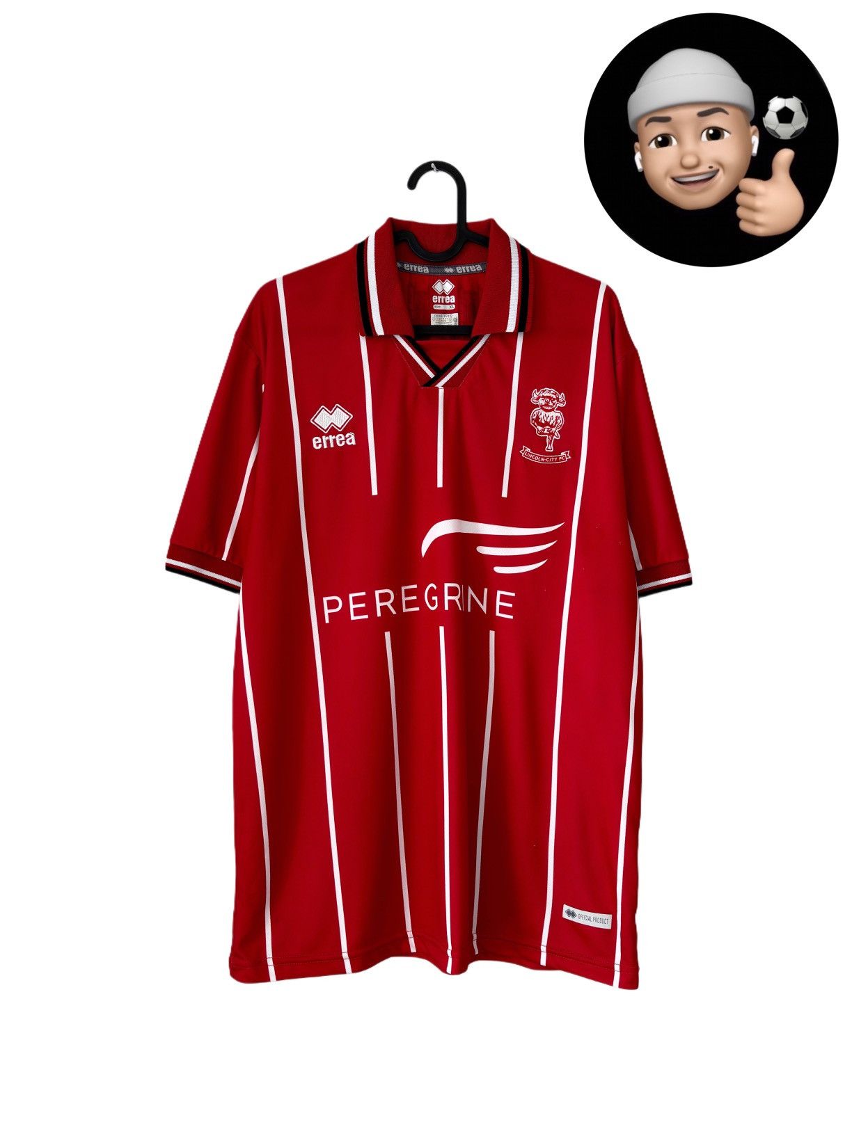 Errea 2020 2021 Lincoln City England Errea Home Soccer Jersey Kit Size US XL / EU 56 / 4 - 1 Thumbnail