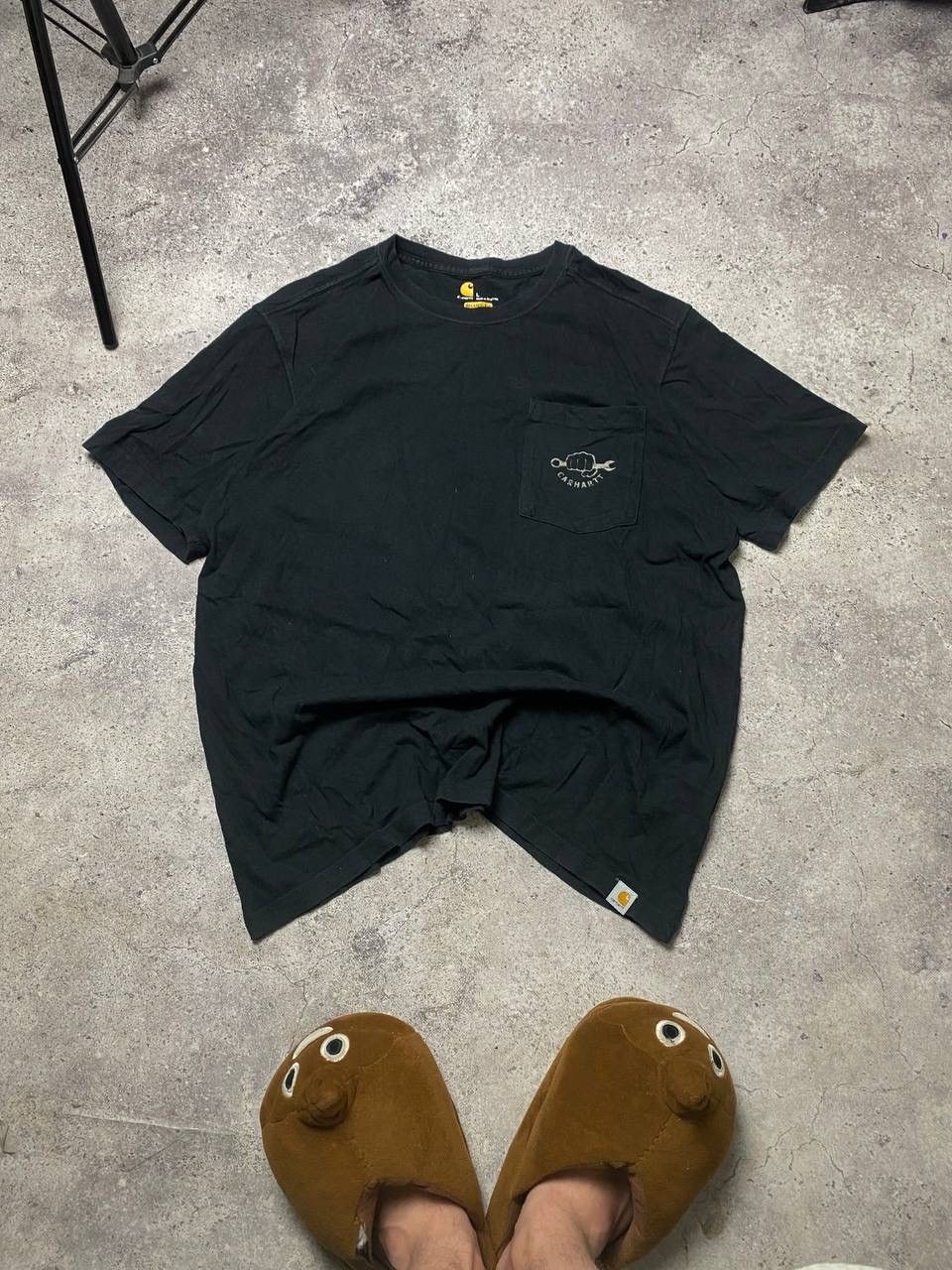 Carhartt Wip × Vintage Carhartt WIP T-Shirt Pocket Print Big Logo Size US L / EU 52-54 / 3 - 2 Thumbnail