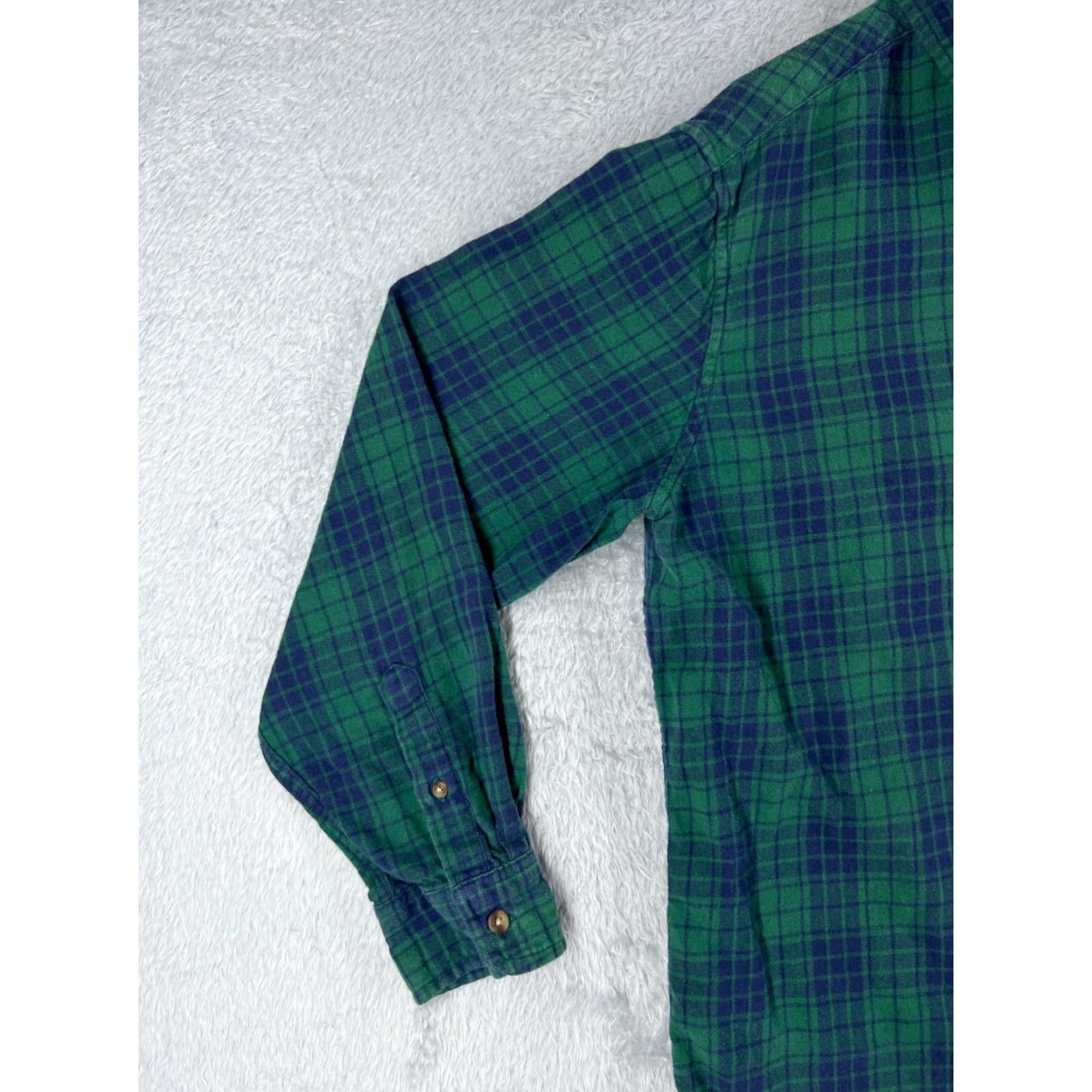 Chaps VINTAGE Chaps Shirt Mens Large Blue Green Plaid Cotton Flannel Button-Up Long Sleeve Casual Workwear with Pockets Size US L / EU 52-54 / 3 - 4 Thumbnail