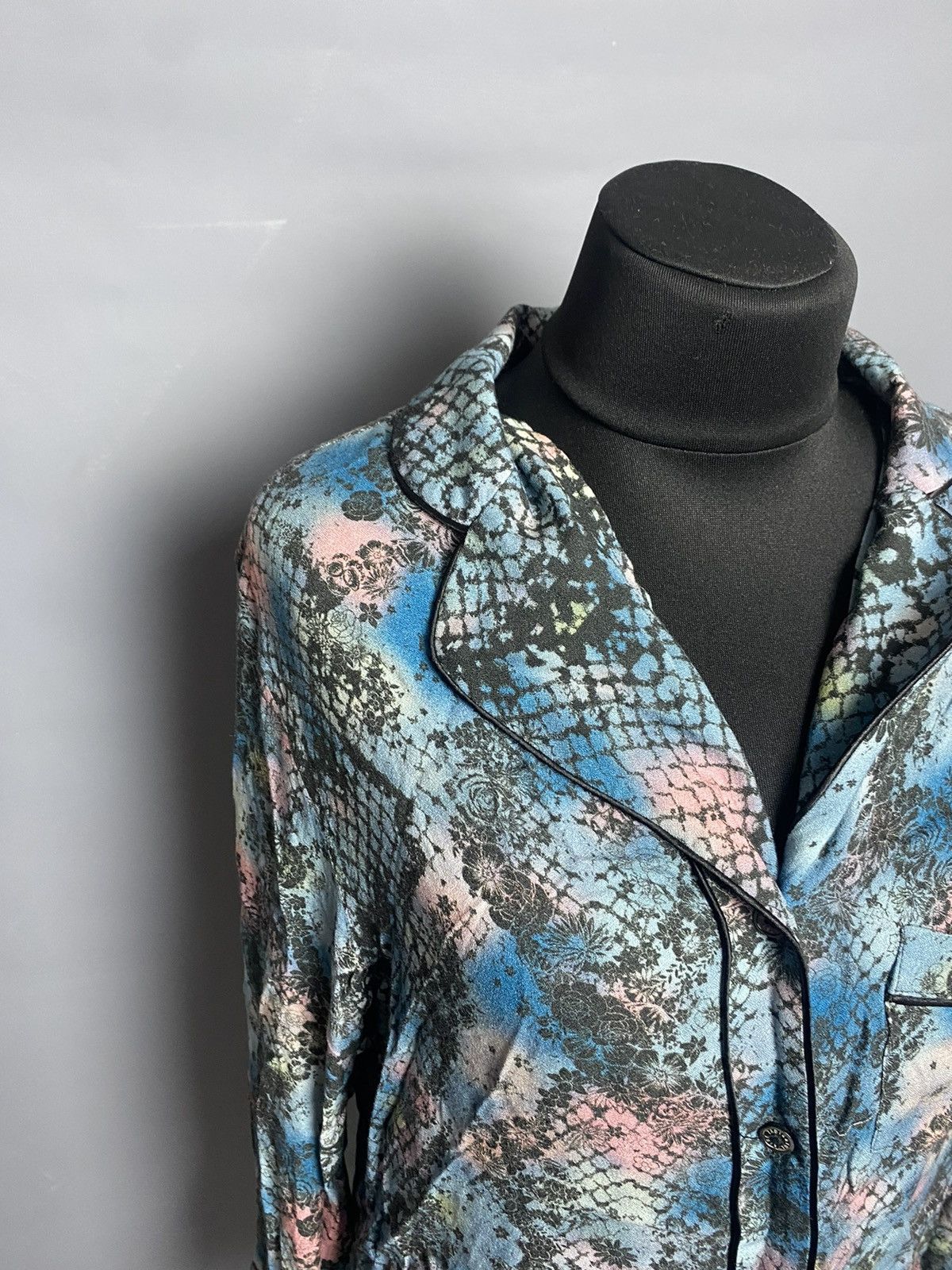 Zadig & Voltaire ZADIG & VOLTAIRE Tacha Button Down Shirt Snakeskin Women's L Size L / US 10 / IT 46 - 4 Thumbnail