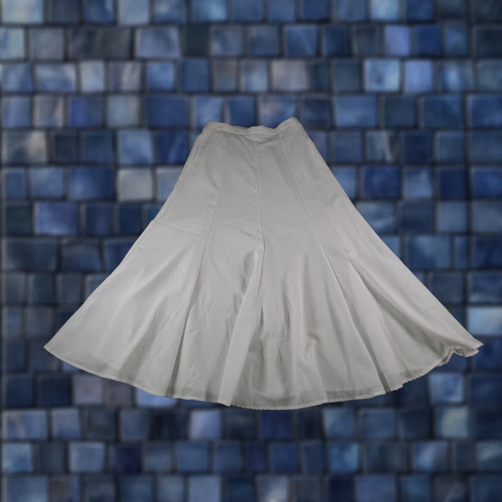 DANCER VINTAGE Western Skirt Womens Medium White Cowgirl Rodeo Square Dance Show Farm Size 32" / US 10 / IT 46 - 1 Thumbnail