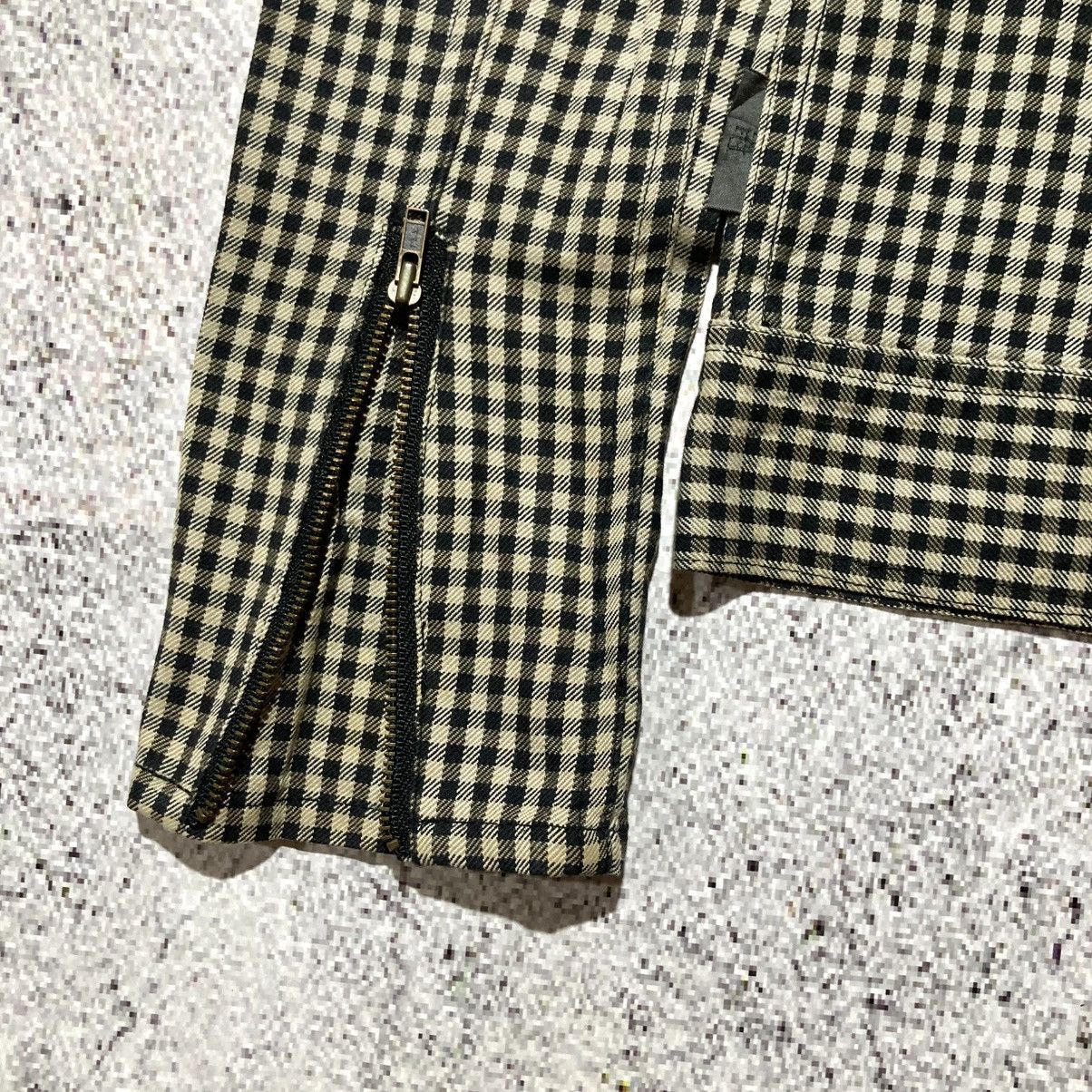 Japanese Brand 2000s Ehypenworld Gallery Asymastrical Bikers Jacket Plaid Size US XS / EU 42 / 0 - 17 Thumbnail