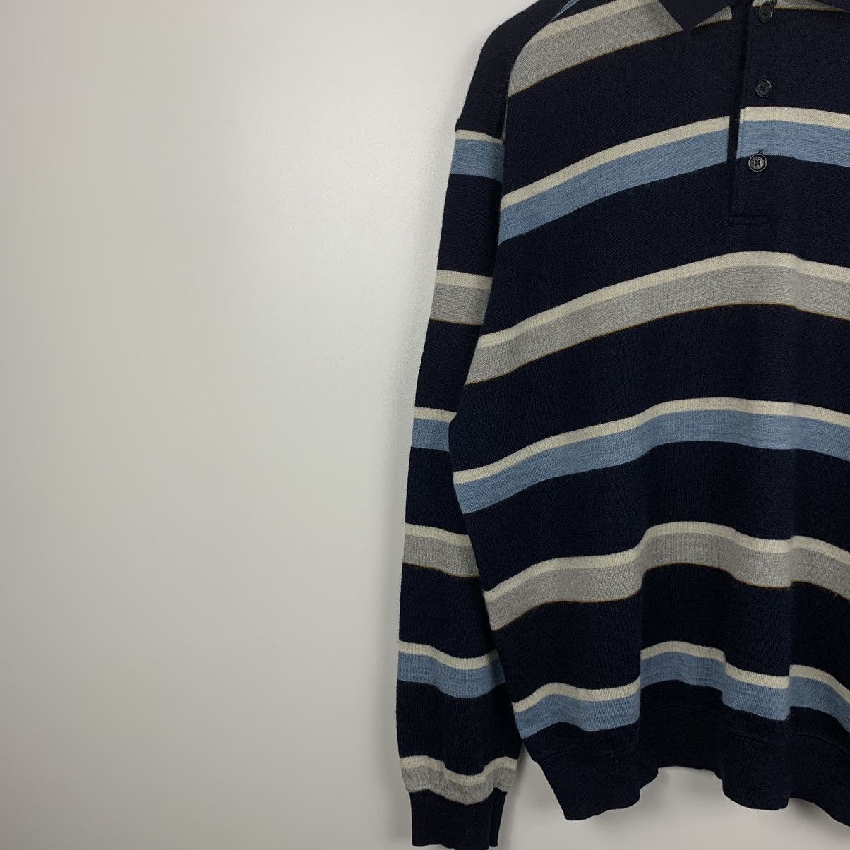 Paul & Shark Vintage Paul & Shark Striped Wool Sweater Men’s Size L Size US L / EU 52-54 / 3 - 4 Thumbnail
