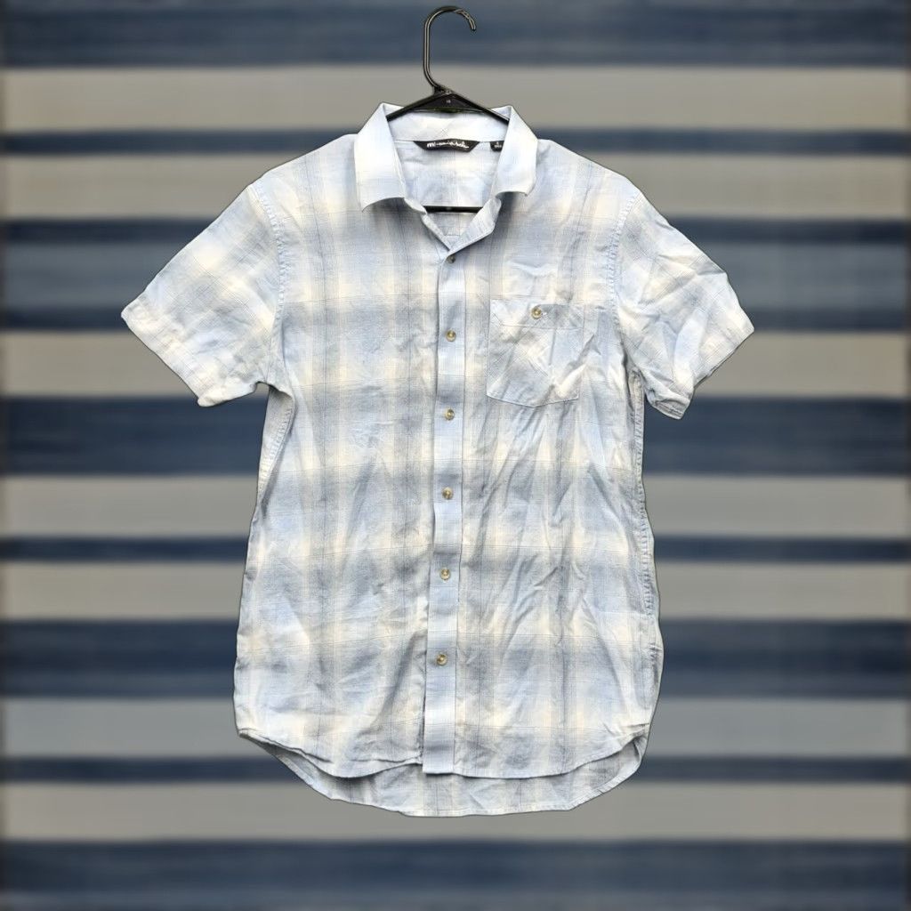 TravisMathew Travis Mathew Shirt Mens Small Plaid Button-Up Short Sleeve Casual Camp Size US S / EU 44-46 / 1 - 1 Thumbnail