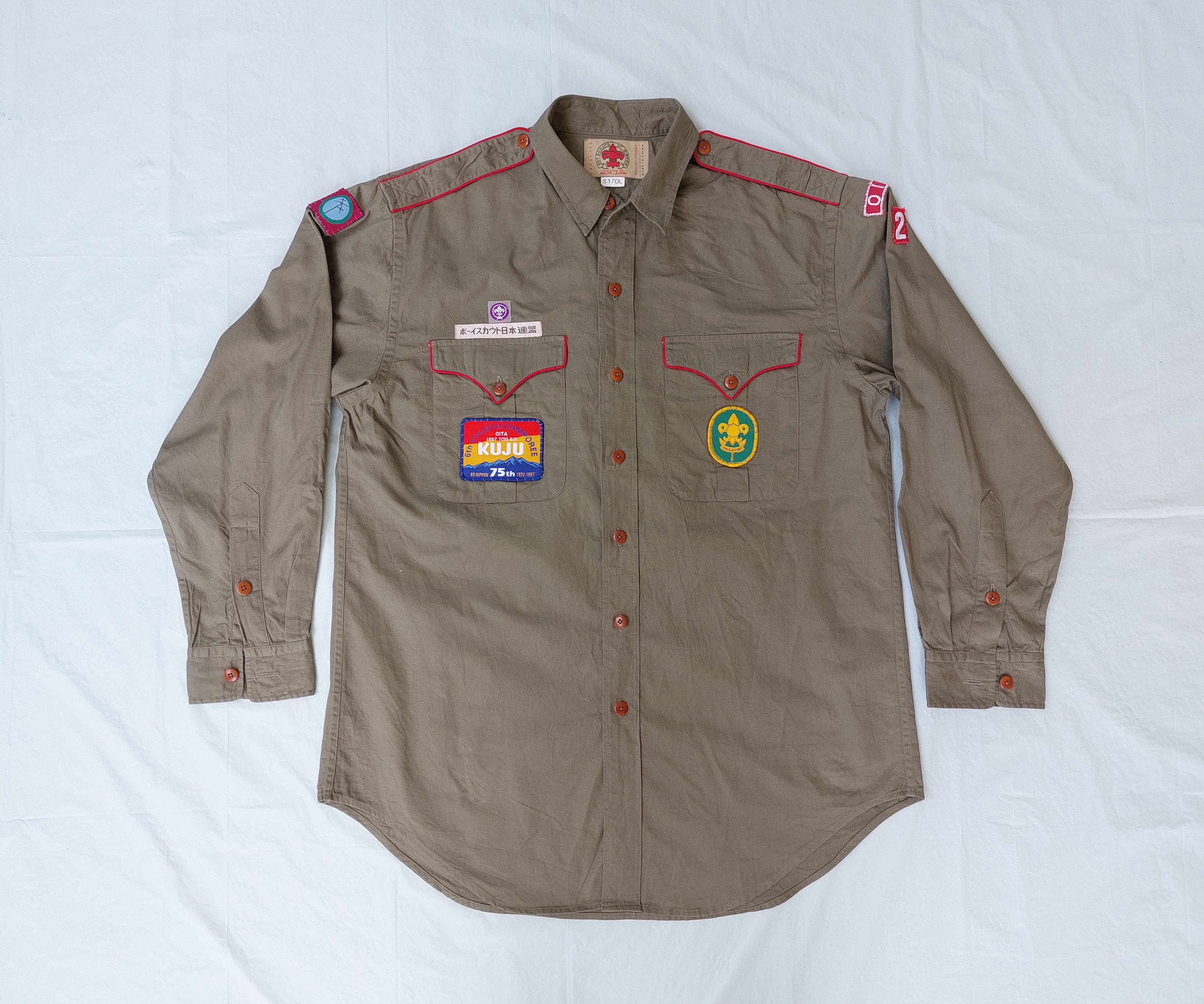 BOY SCOUTS OF NIPPON by RALPH LAUREN pathces uniform shirt