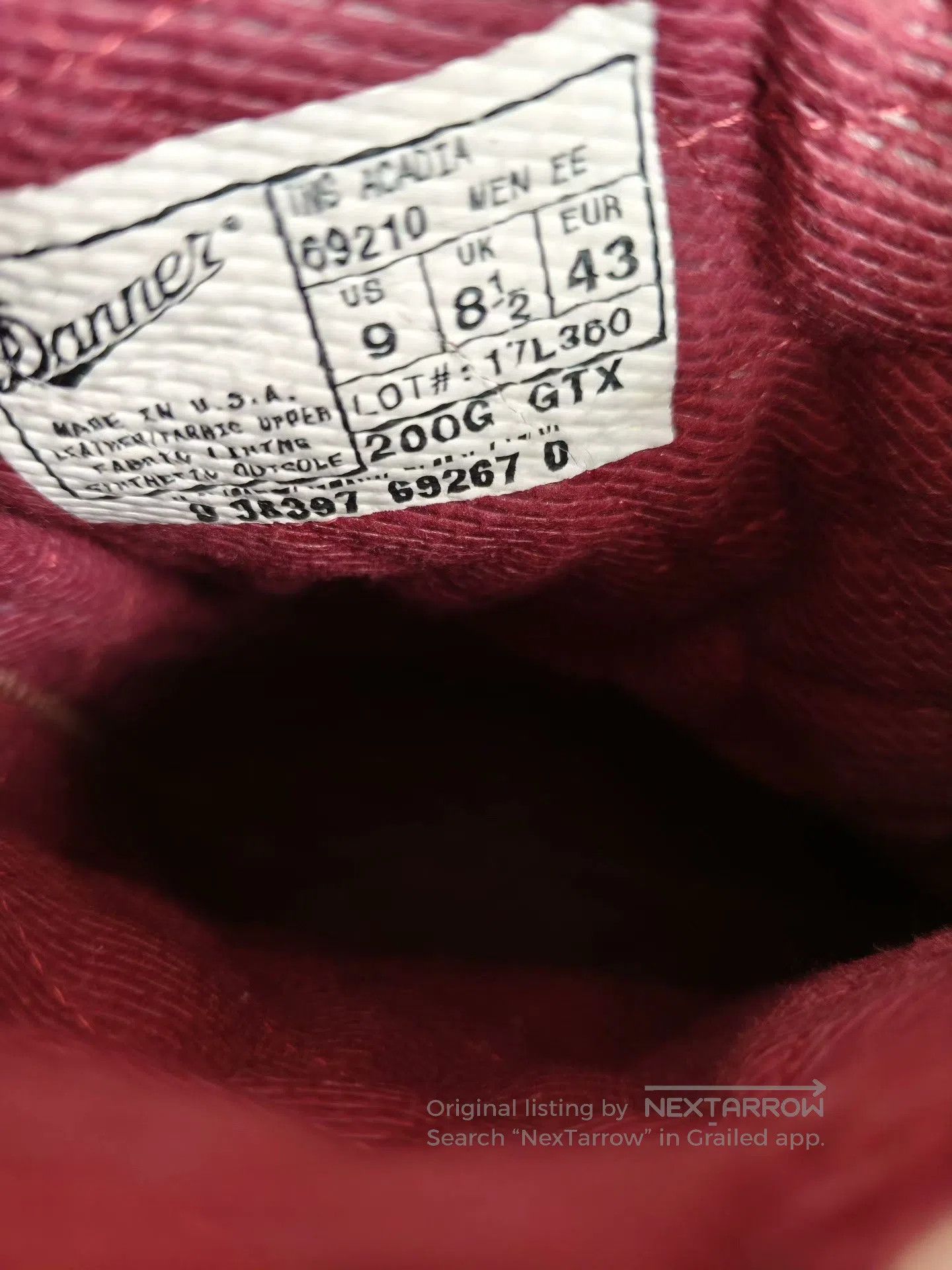 Danner Danner 69210 Waterproof Hiking Boots. Size US 9 / EU 42 - 7 Thumbnail