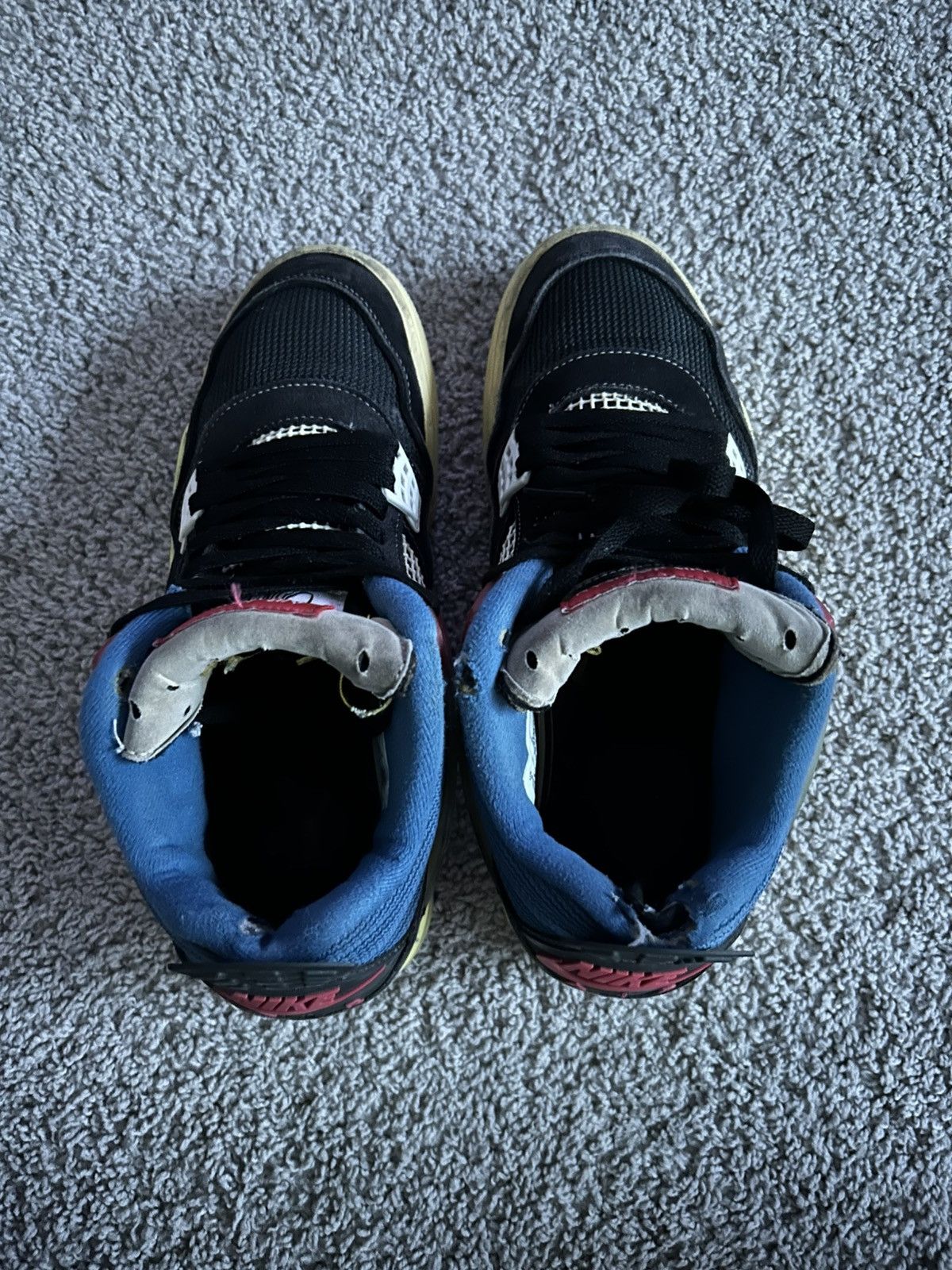 Union LA X Air Jordan Retro 4 Off Noir Size 9
