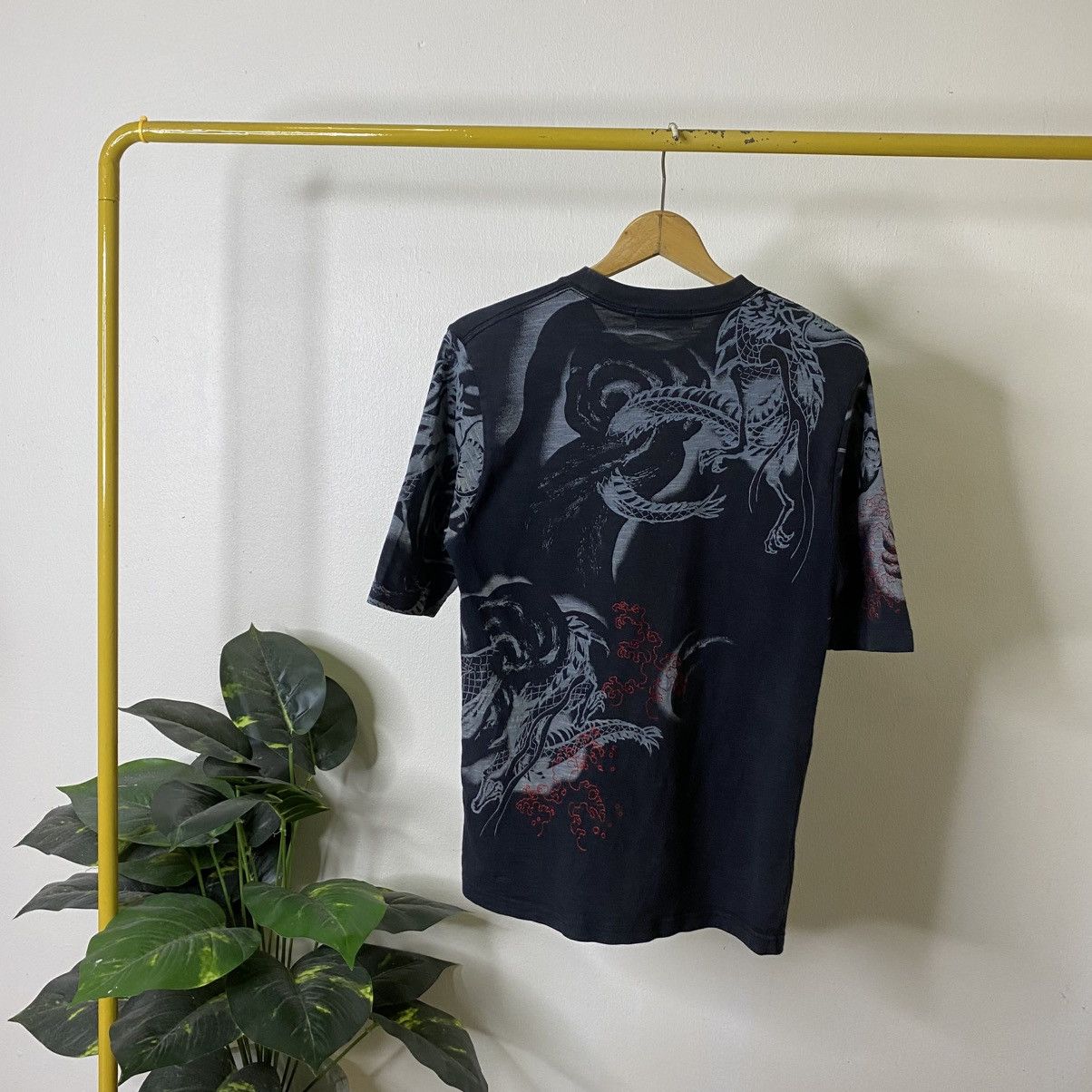 Japanese Brand Sukajan Japan Motive Ed Hardy Karakuri Tamashii Loopwheel T Size US S / EU 44-46 / 1 - 7 Thumbnail