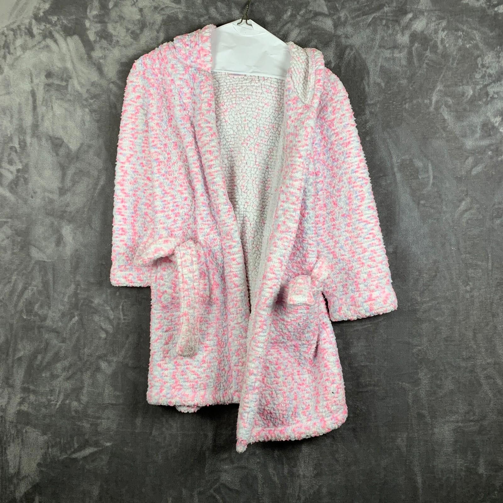 Designer More than Magic Girls Pink Robe w/ Waist Tie Sz. M 7/8 (357) Size ONE SIZE - 2 Thumbnail