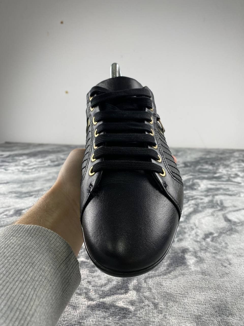 Versace Versace Collection Leather Sneakers Women Size US 9 / IT 39 - 12 Thumbnail