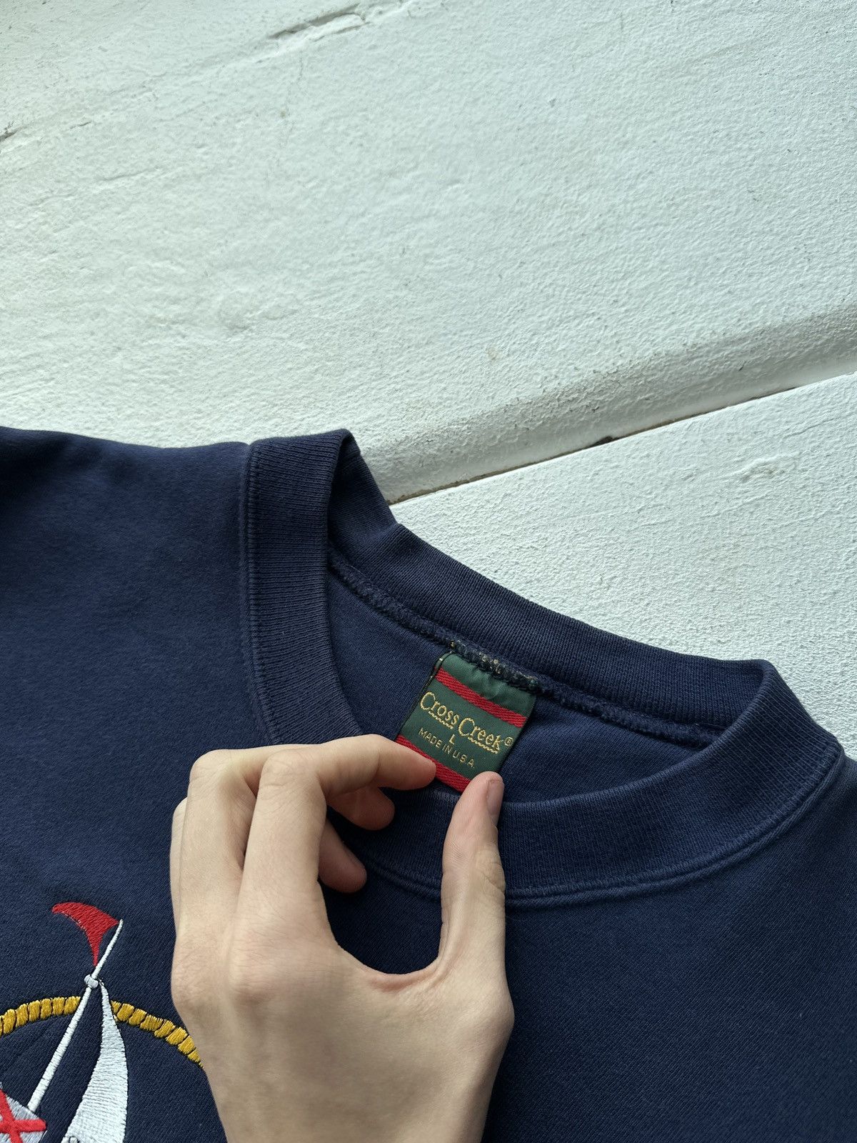 Vintage SAN FRANCISCO🚨 BIG LOGO USA BLUE OVERSIZED SWEATSHIRT RARE Size US L / EU 52-54 / 3 - 6 Thumbnail