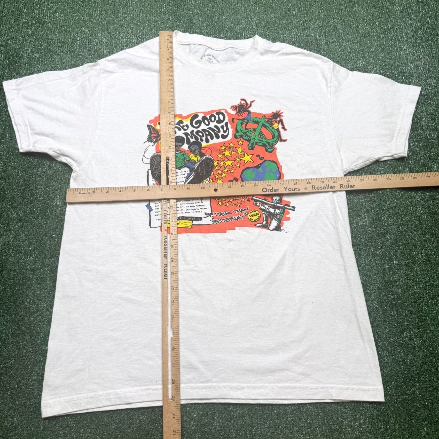 Vintage The Good Company T Shirt Mens L White Short Sleeve Crew Neck Streetwear Size US L / EU 52-54 / 3 - 4 Thumbnail