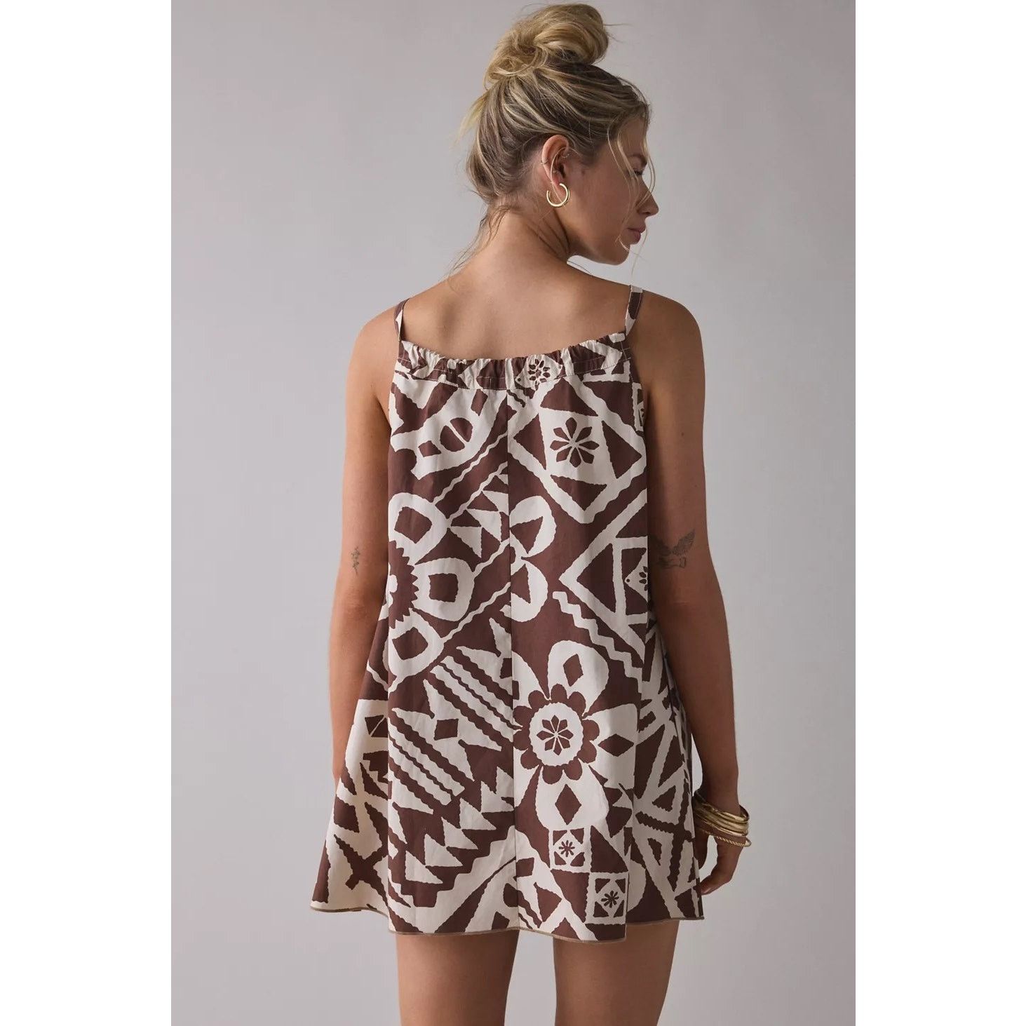 Bdg NWT BDG Eva Tie-Front Ruched Strap Trapeze Mini Dress Size M Size M / US 6-8 / IT 42-44 - 3 Thumbnail