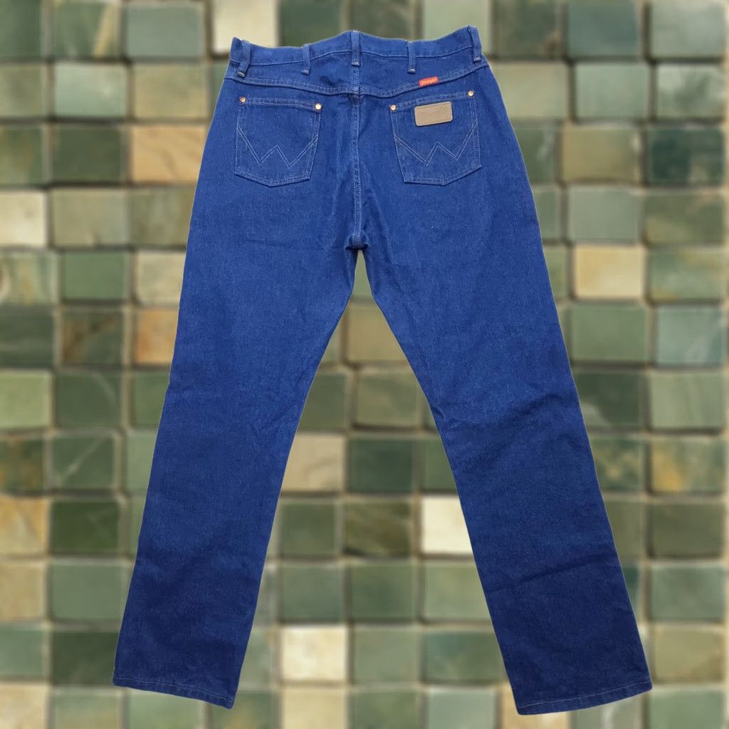 Wrangler Wrangler Cowboy Cut Jeans Womens Size 15 x 32 Dark Denim Straight 90s Southwestern Mens (adjusted? ) Size 36" / US 14 / IT 50 - 1 Thumbnail
