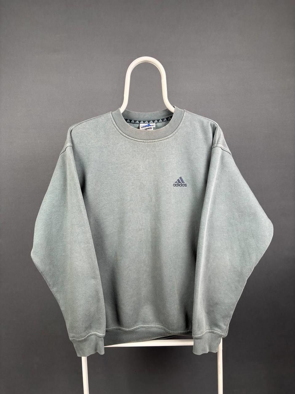 Adidas Adidas Crewneck Sweatshirt Size S Grey Vintage Size US S / EU 44-46 / 1 - 3 Thumbnail