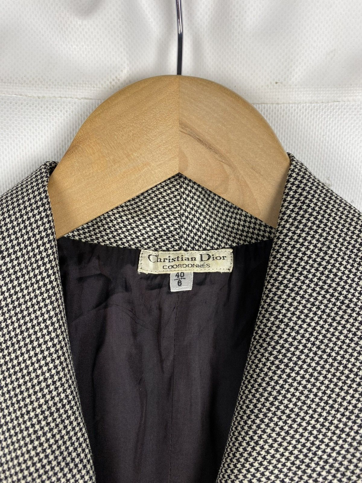 Dior Christian Dior Coordonnes vintage wool plaid blazer dress Size M / US 6-8 / IT 42-44 - 9 Thumbnail
