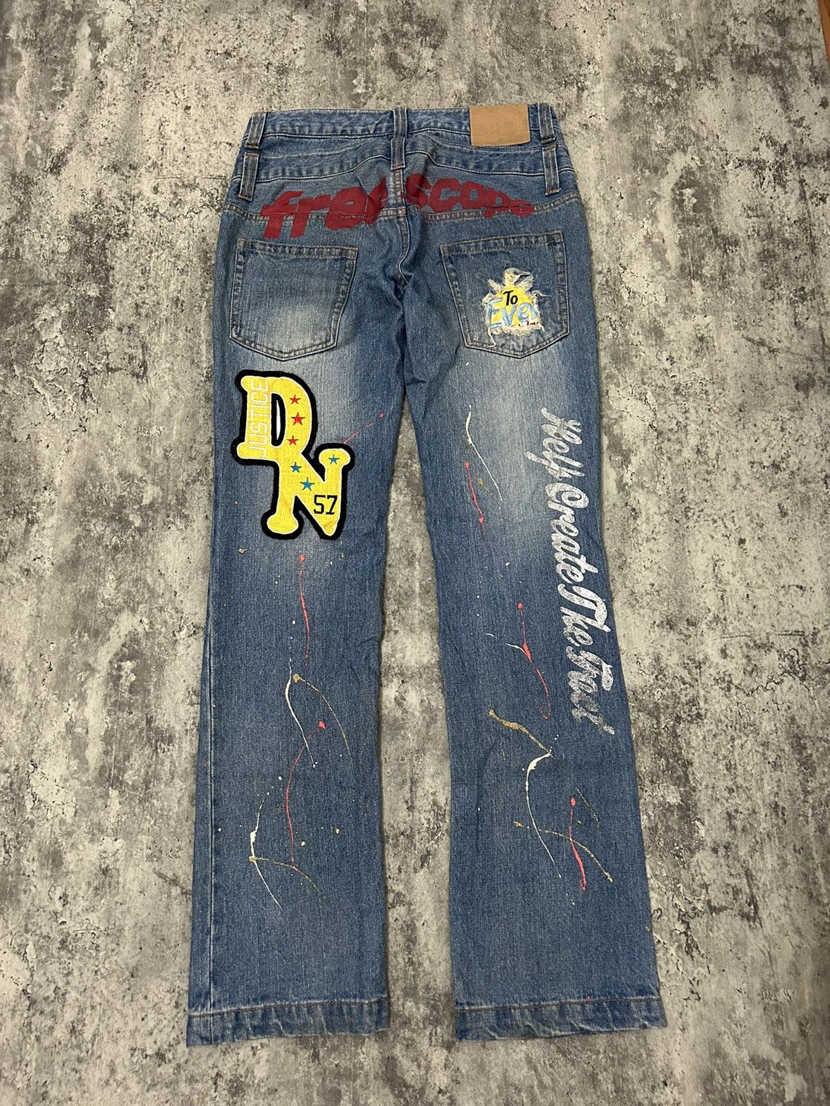 Hysteric Glamour Daily News Double Waist Paint Free Scope Distressed Jeans Size US 32 / EU 48 - 2 Thumbnail