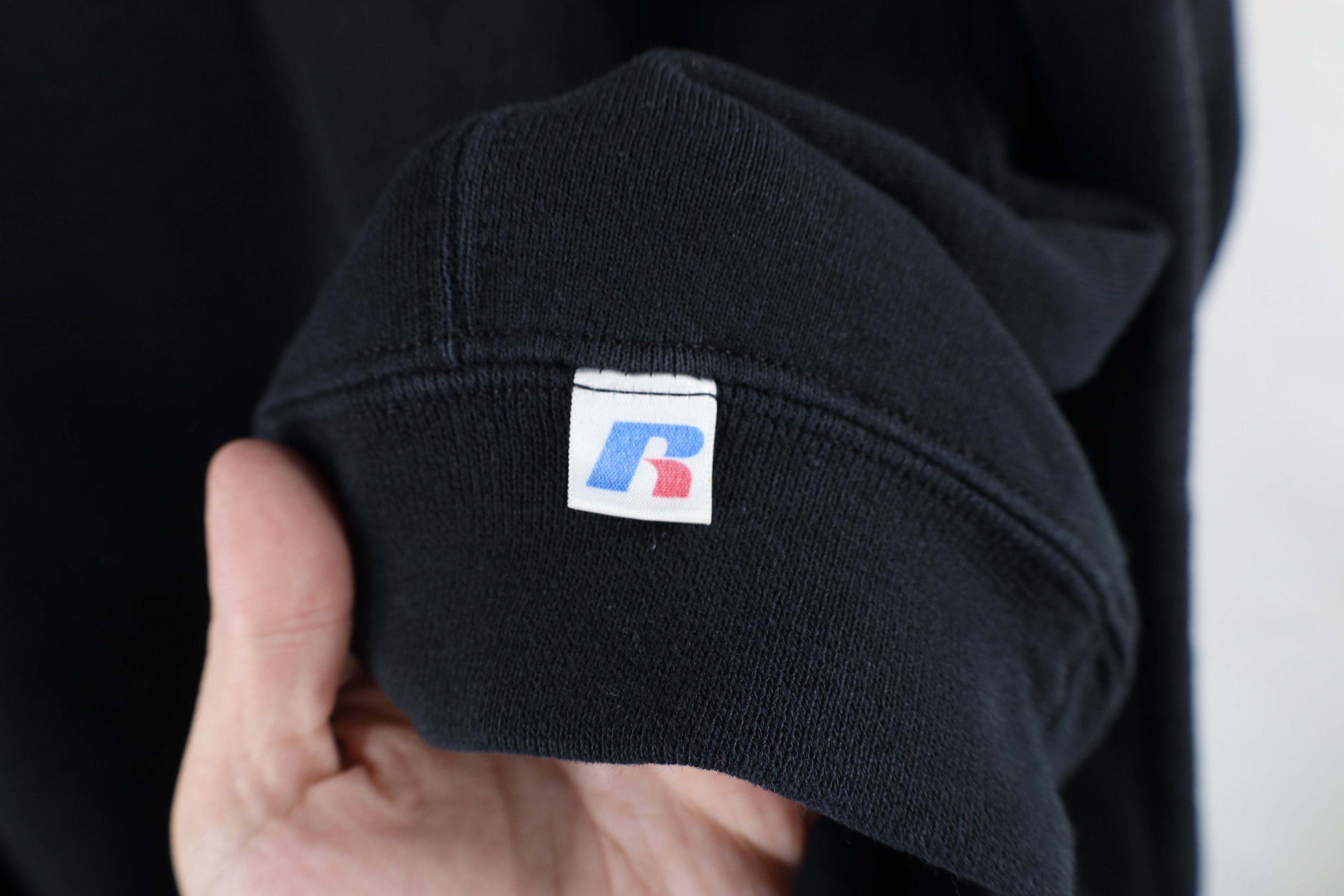 Russell Athletic × Vintage Vintage 90s Russell Athletic Blank Crewneck Sweatshirt Black Size US XL / EU 56 / 4 - 7 Thumbnail